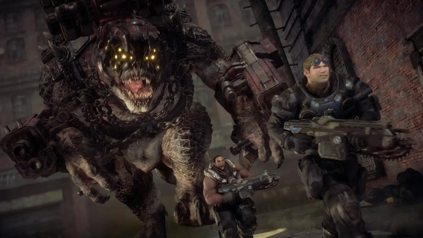 нужно срочно убегать Gears of War: Reloaded в засаде