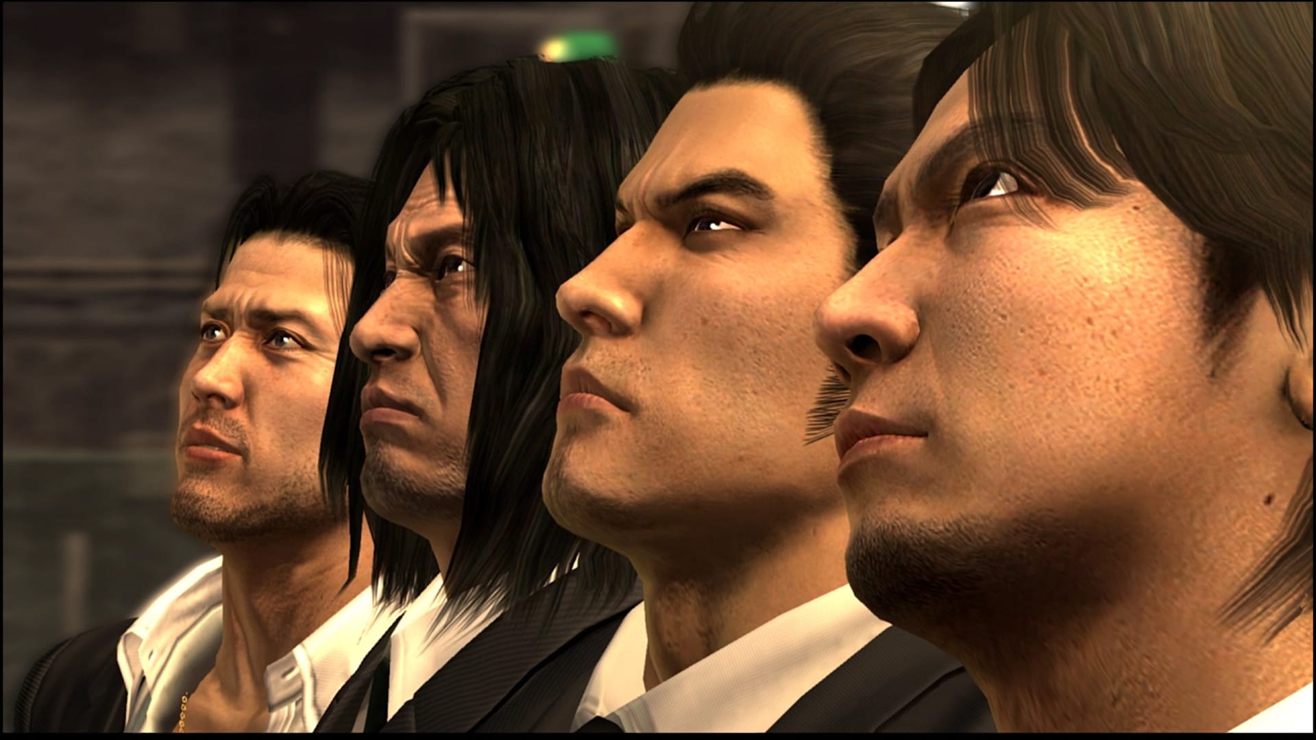 в Yakuza 4 Remastered мужчины всегда серьезные