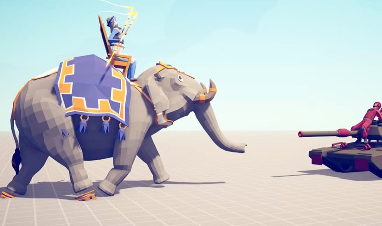 Священный слон Totally Accurate Battle Simulator сильней танка