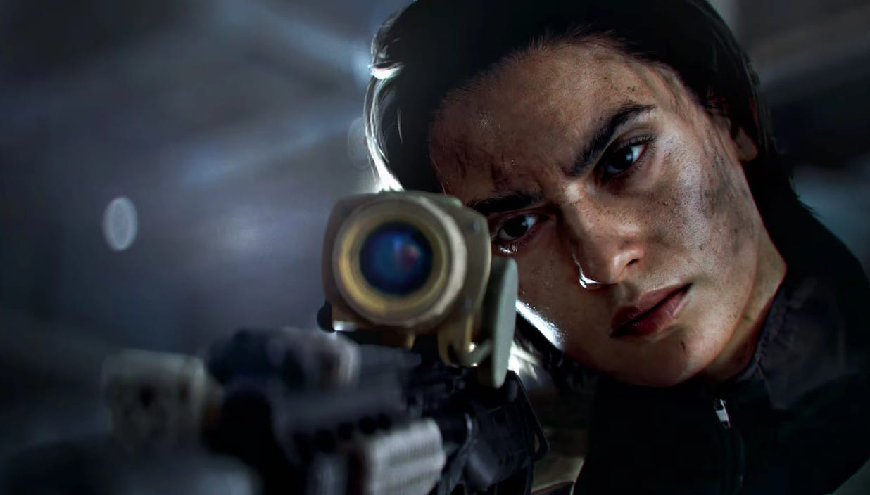 Симона Эспина с оптическим прицелом Battlefield 6