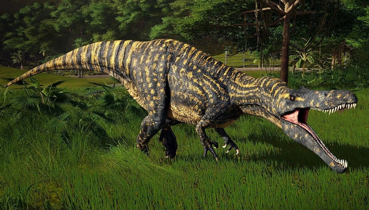 Зухомим в Jurassic World Evolution 3 восхищает своей внешностью