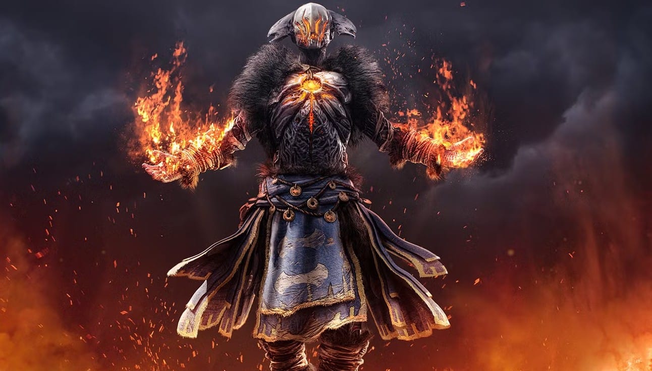 пиромант в Outriders сражается на средней дистанции