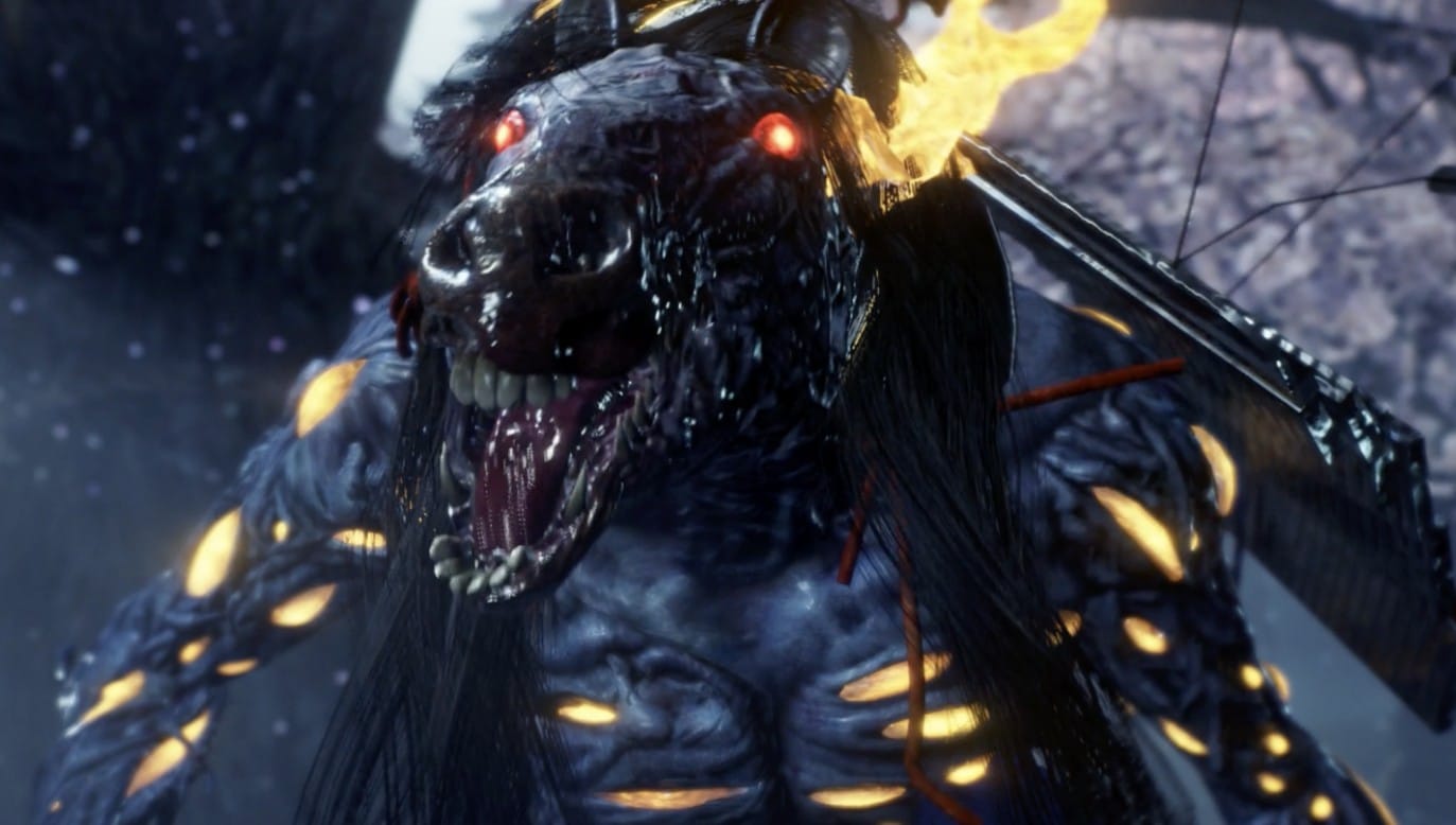 Мэдзуки - демон Nioh 2 с головой лошади