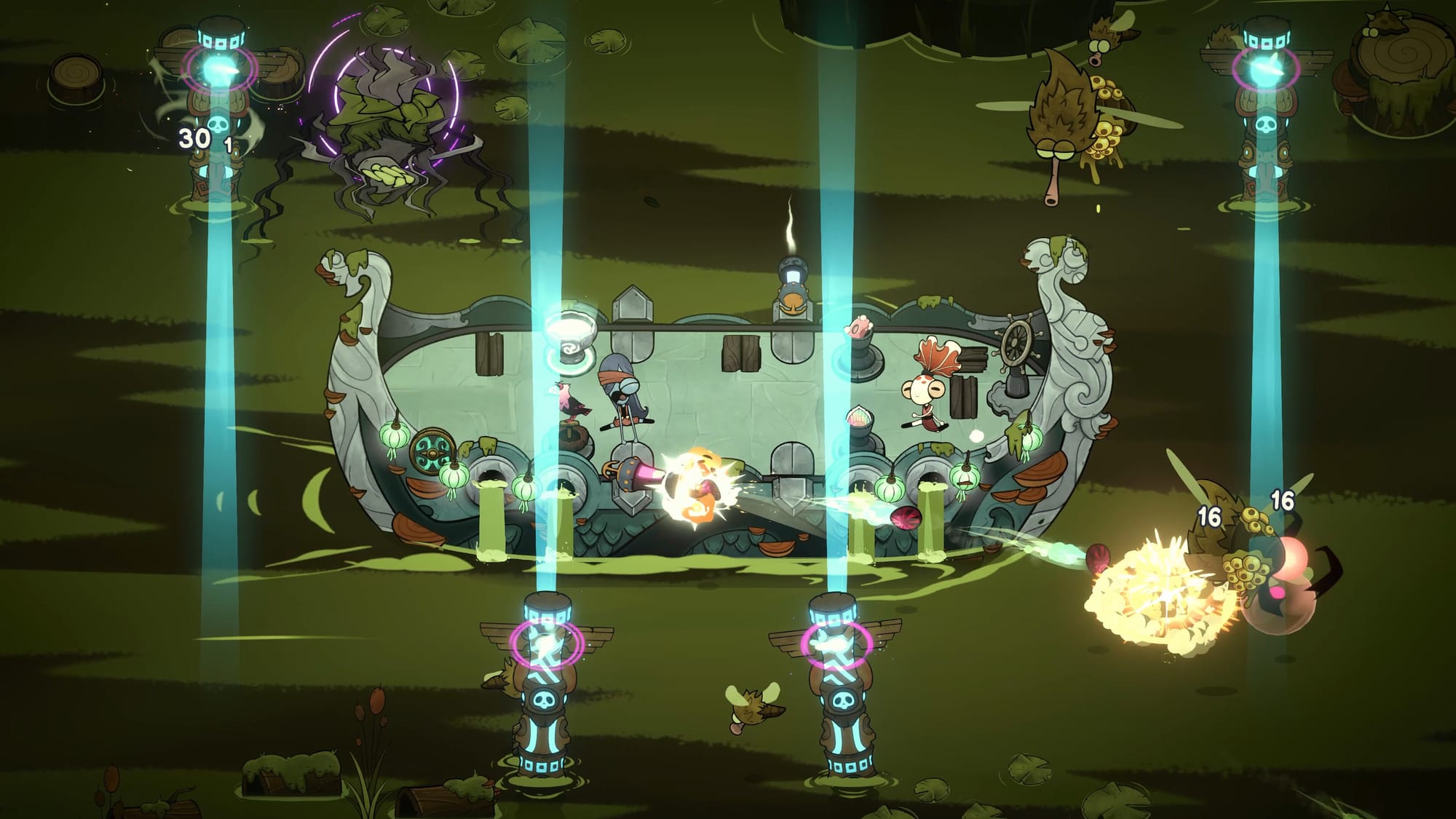 пиратский корабль в атаке Ship of Fools геймплей