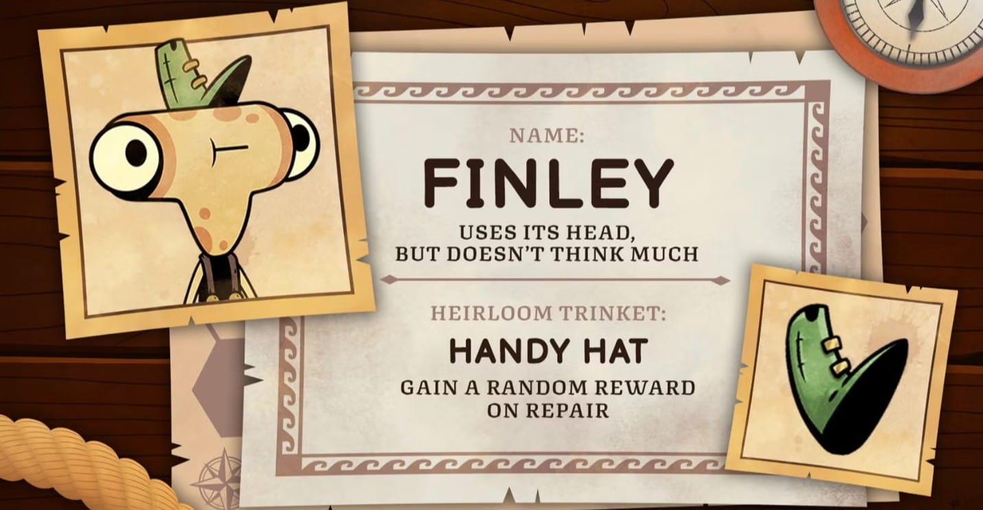 Финли - мастер по ремонту кораблей в Ship of Fools