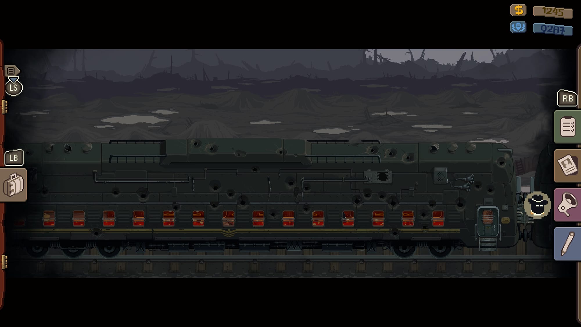 расстрелянный поезд в Beholder: Conductor