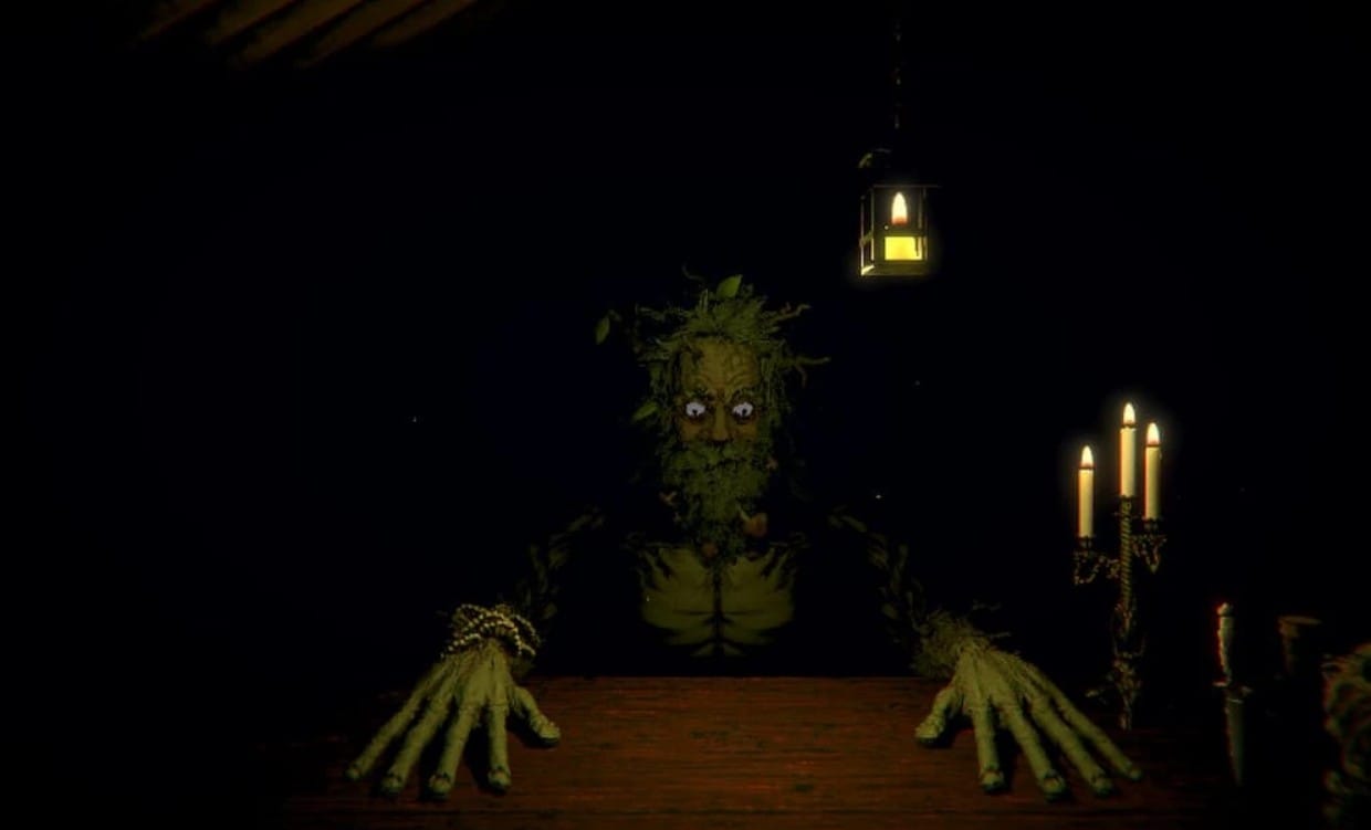 леший - ключевой персонаж в Inscryption