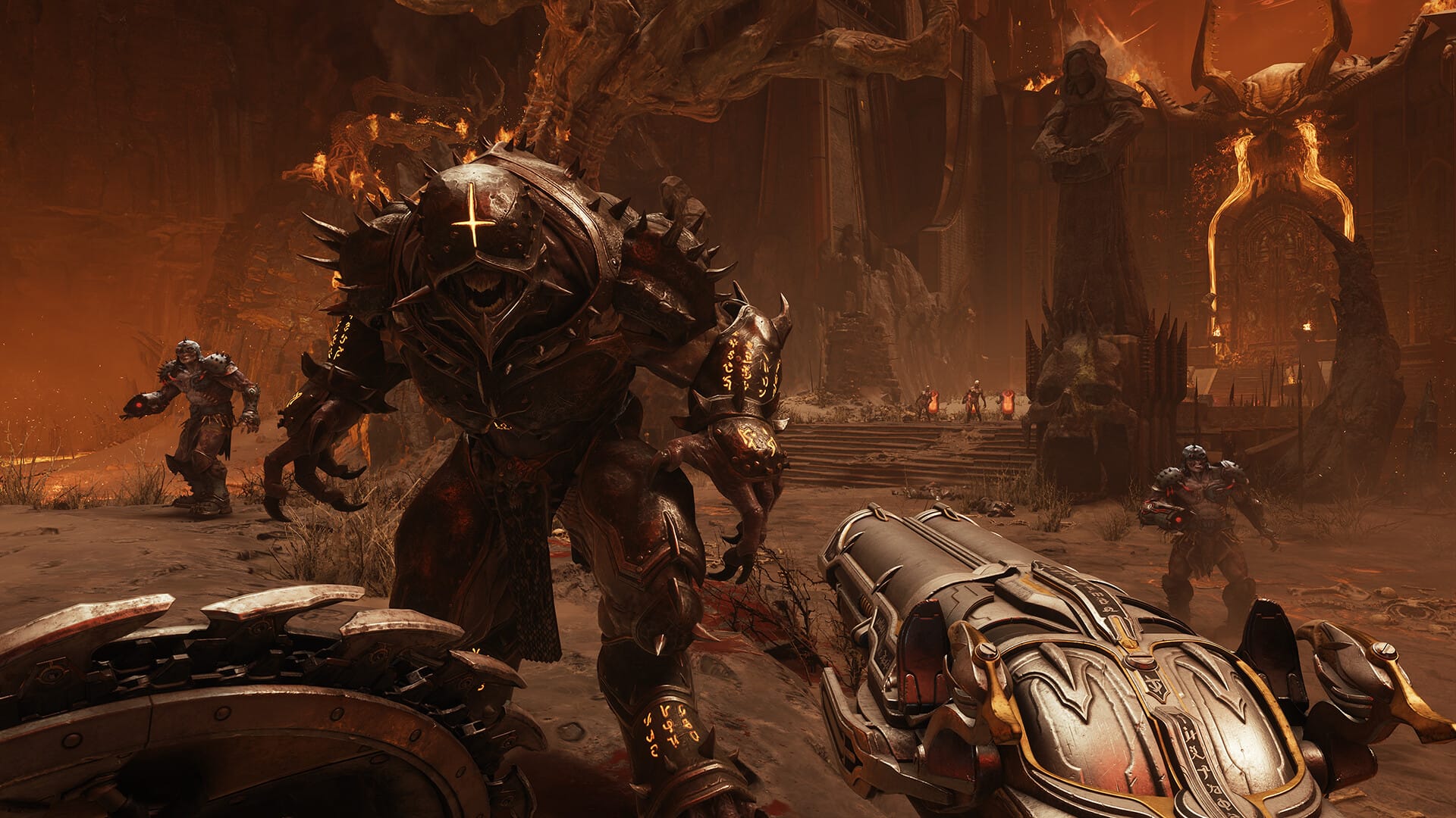 у главного героя хорошая пушка DOOM: The Dark Ages