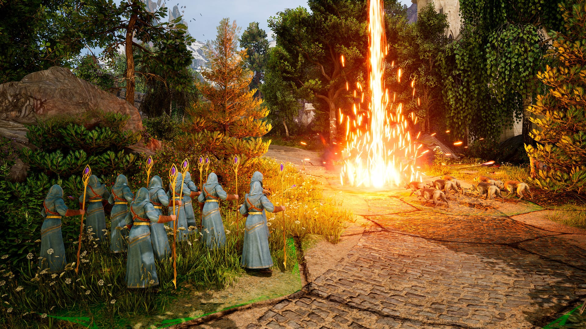 магический костер King's Bounty 2 собирает наблюдателей