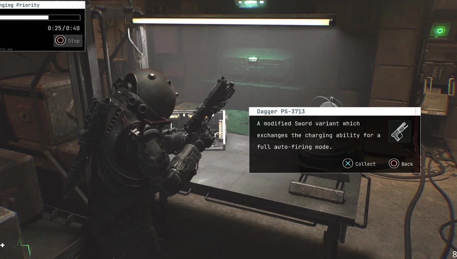 автоматический пистолет Кинжал Cronos: The New Dawn