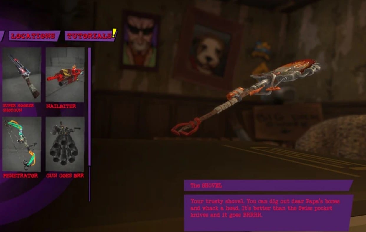 лопата - первое оружие в Postal: Brain Damaged