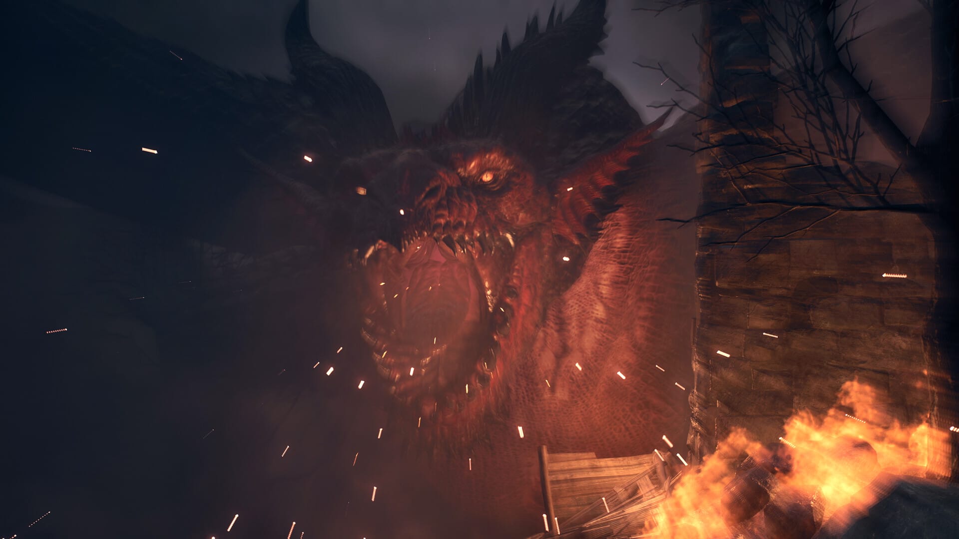 в Dragon's Dogma 2 дыхание огня