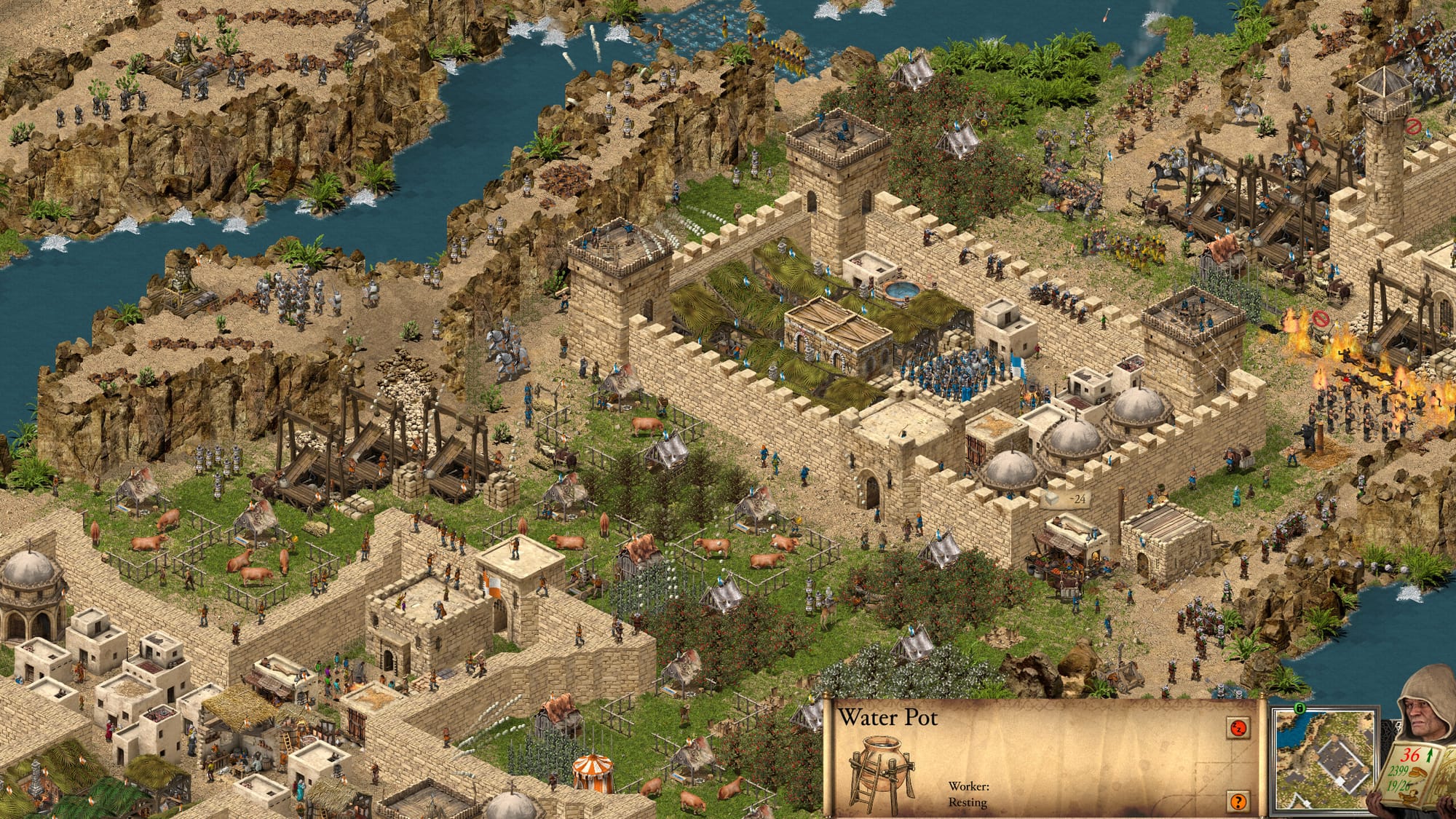 Stronghold Crusader: Definitive Edition геймплей замка