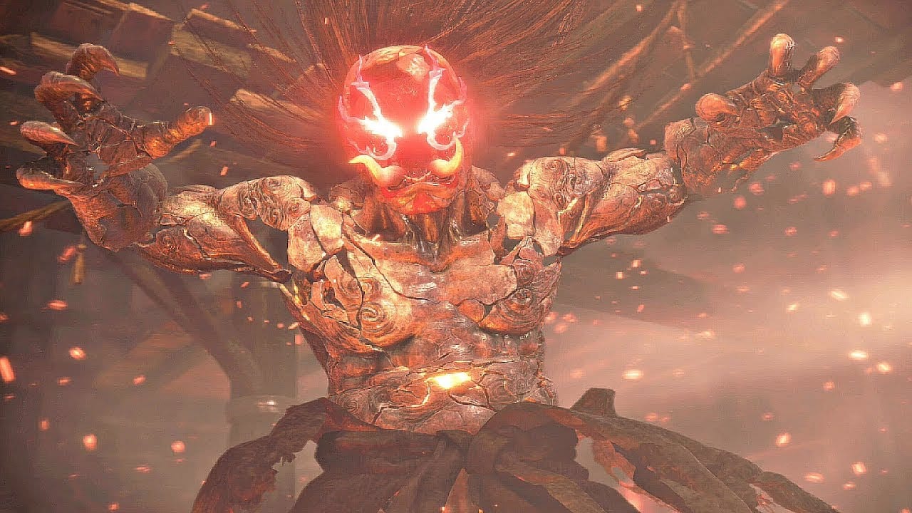 Эненра - монстр Nioh 2 парящий в воздухе