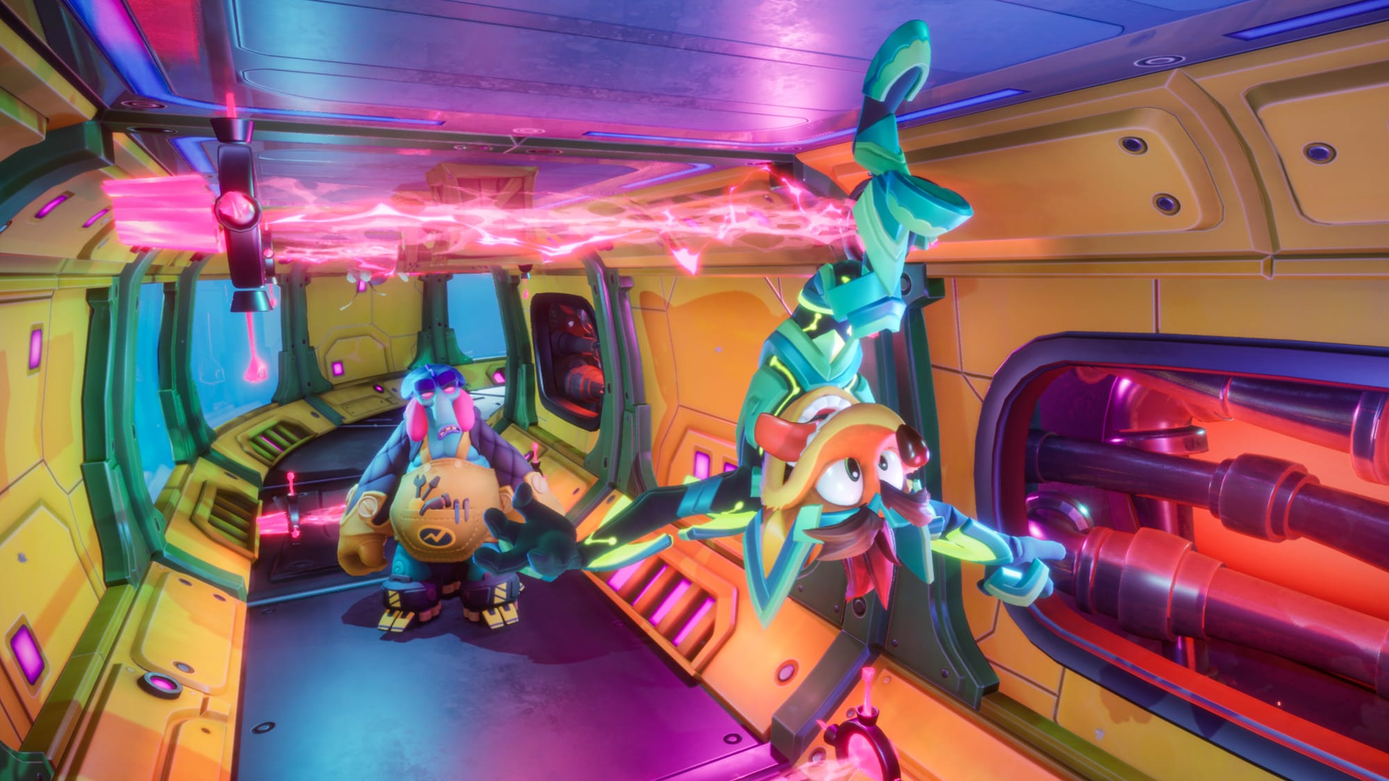 Крэш убегает вверх ногами Crash Bandicoot 4: It’s About Time