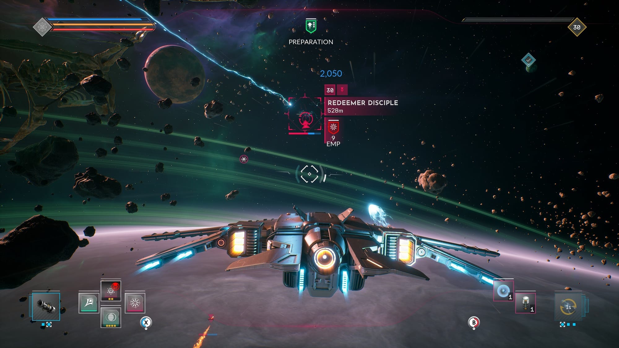 корабль летит на задание Everspace 2