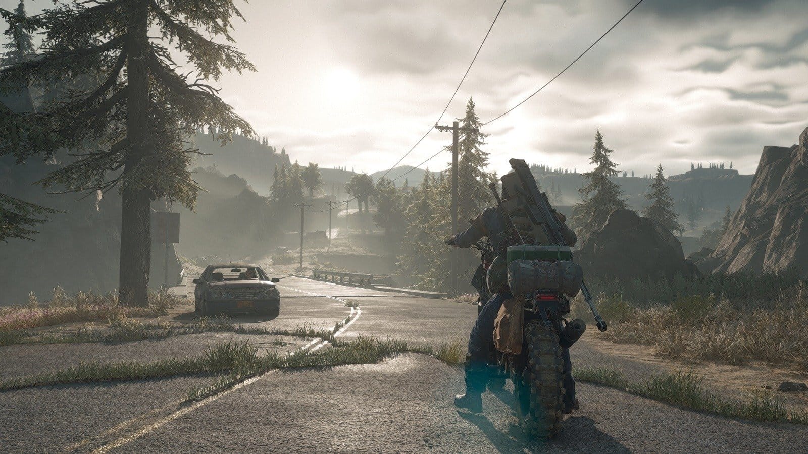 Дикон отправляется в путь на своем мотоцикле Days Gone Remastered