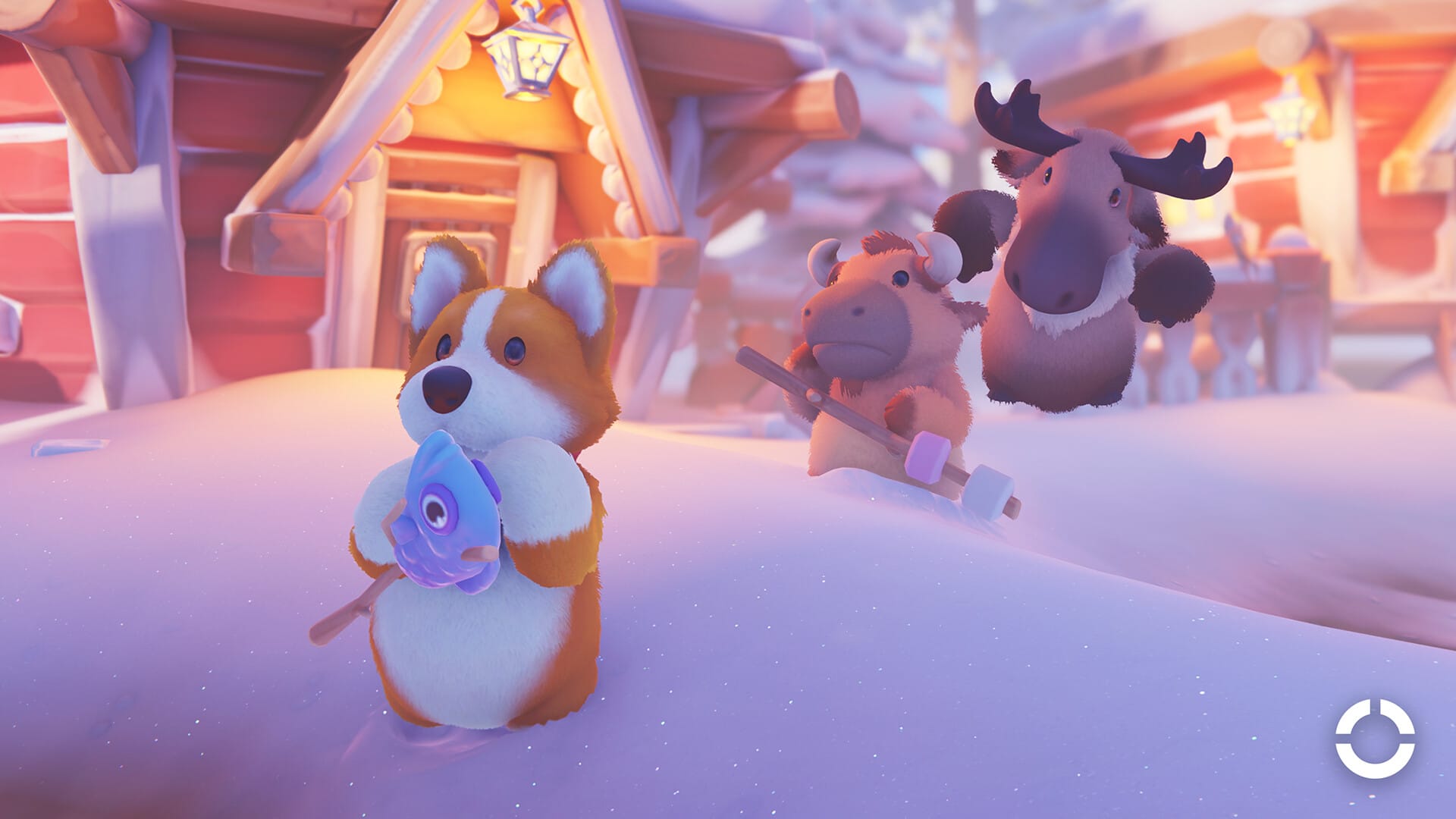 в Party Animals зима тоже есть