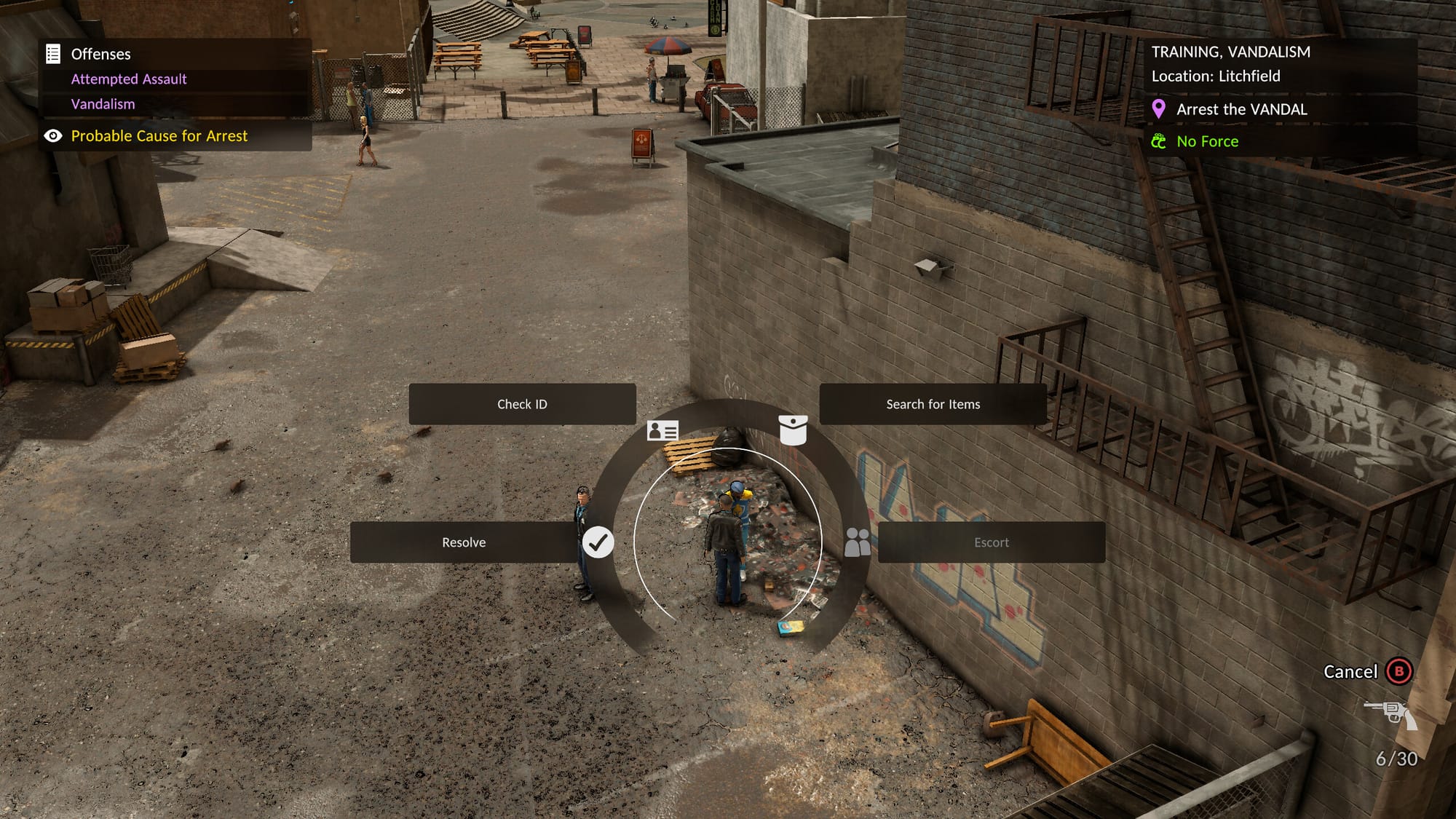 встреча с подозреваемым в The Precinct