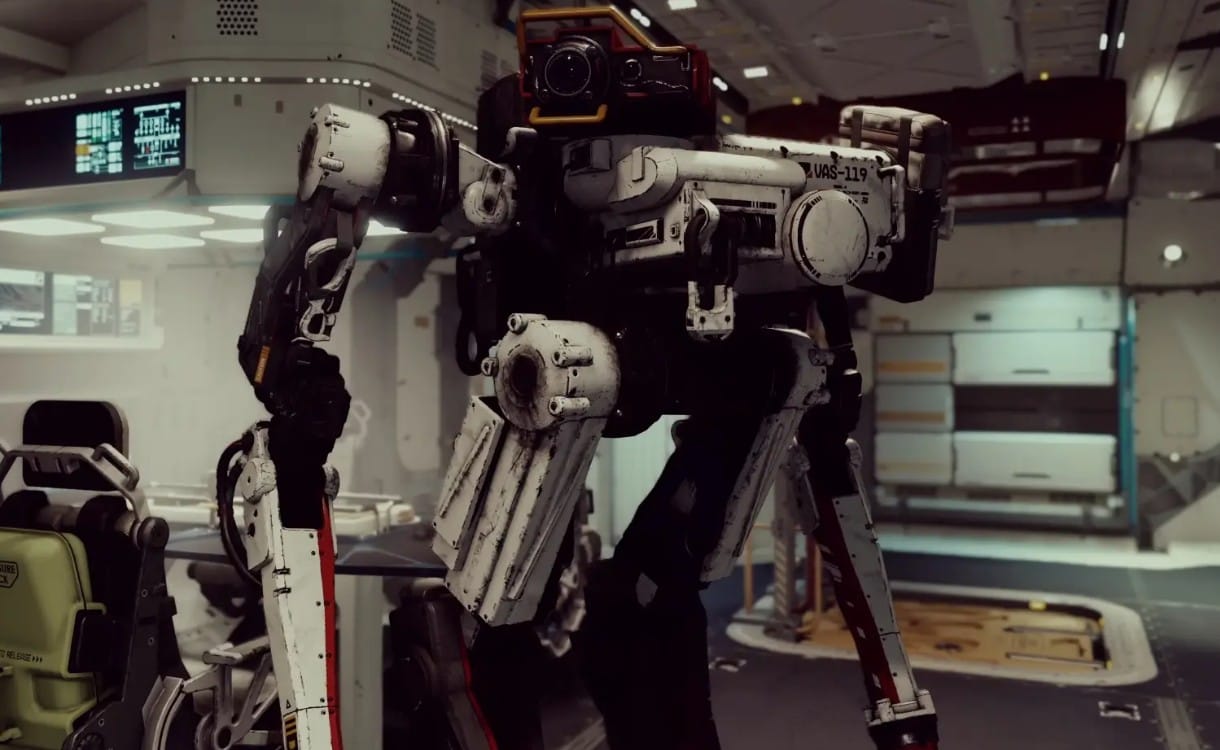 Васко - привлекательный робот в Starfield