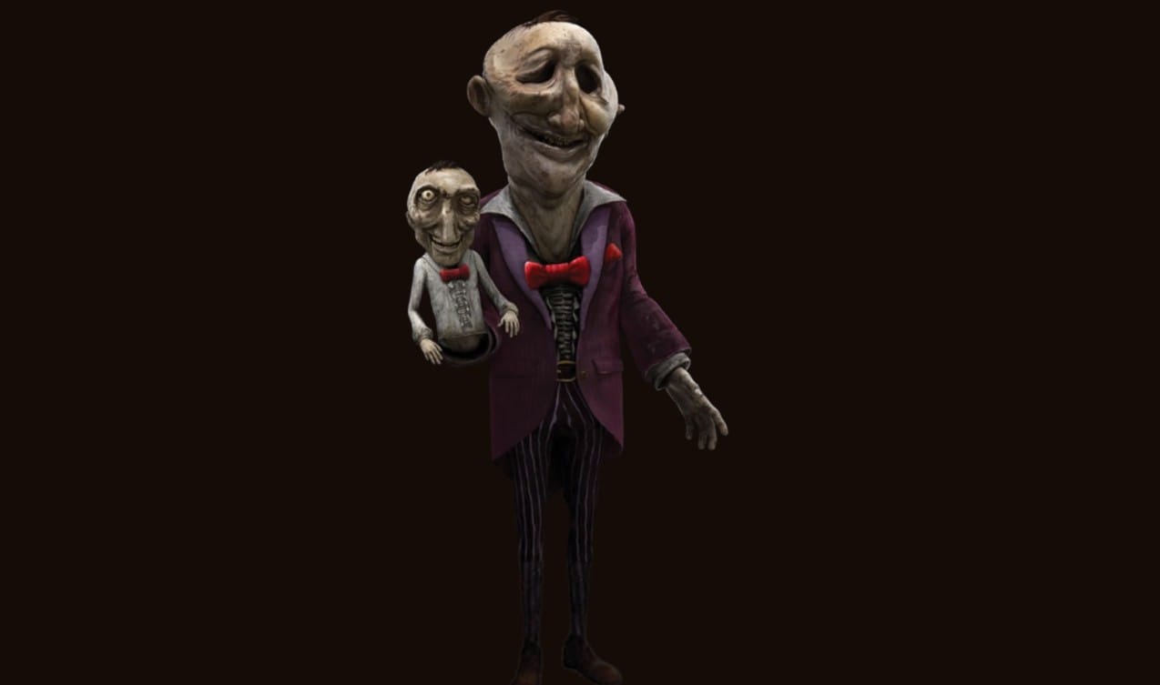 человек в фиолетовом костюме Little Nightmares 3