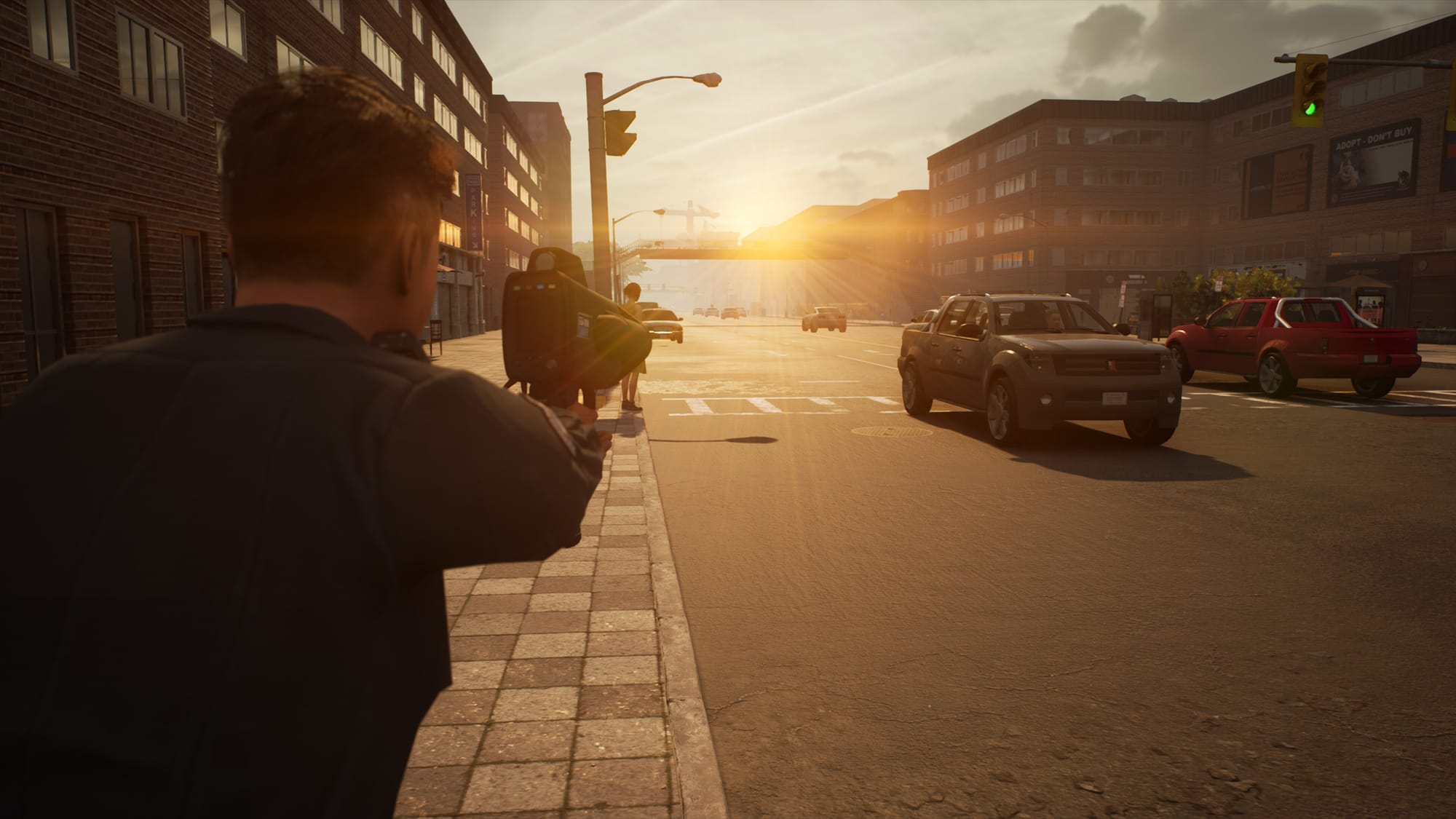 полицейский замеряет скорость джипа Police Simulator: Patrol Officers