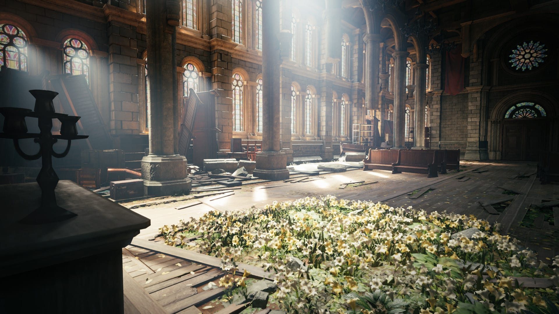старый дворец в Final Fantasy 7 Remake Intergrade