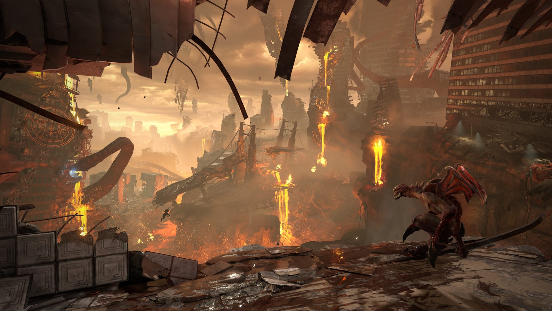 в DOOM Eternal много разрушений 