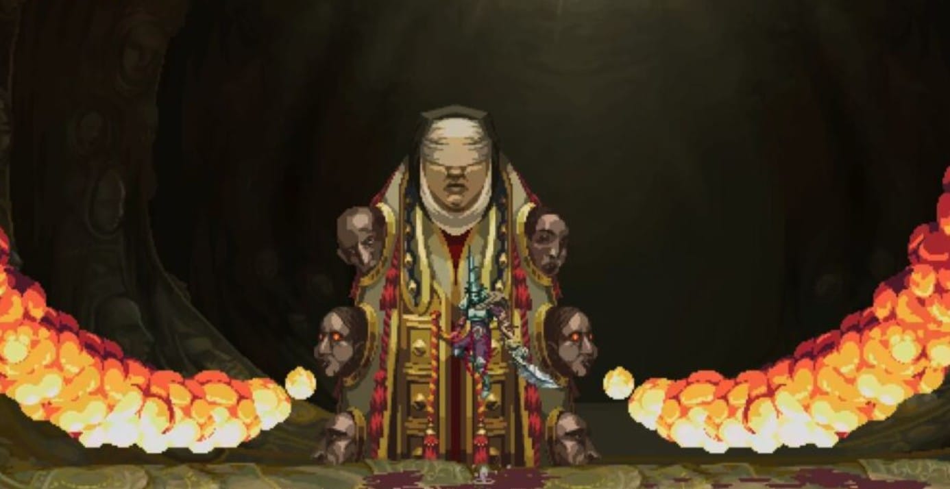Синодо - необычный противник в Blasphemous 2