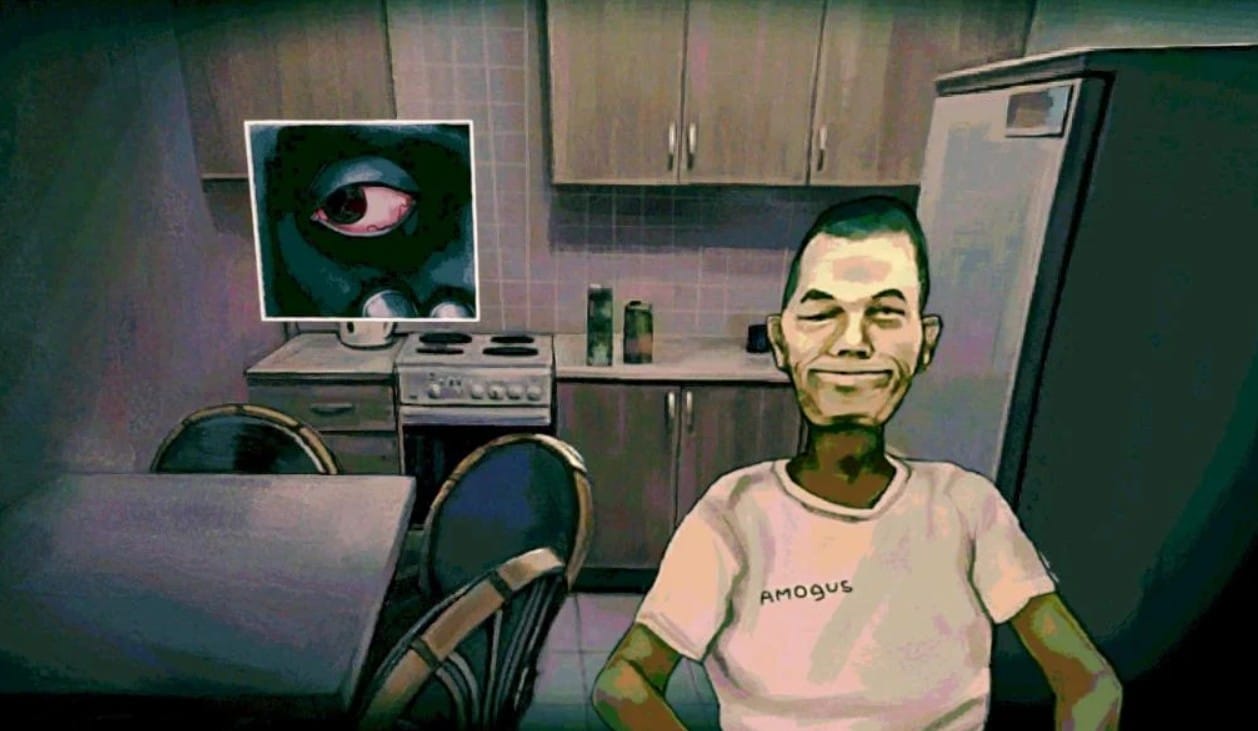 амогус парень No, I'm not a Human