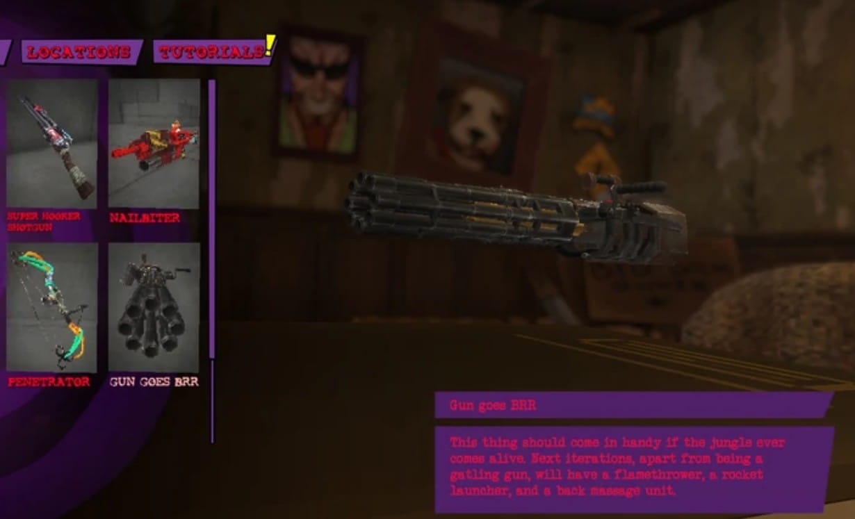 мощный пулемет Гатлинга Postal: Brain Damaged