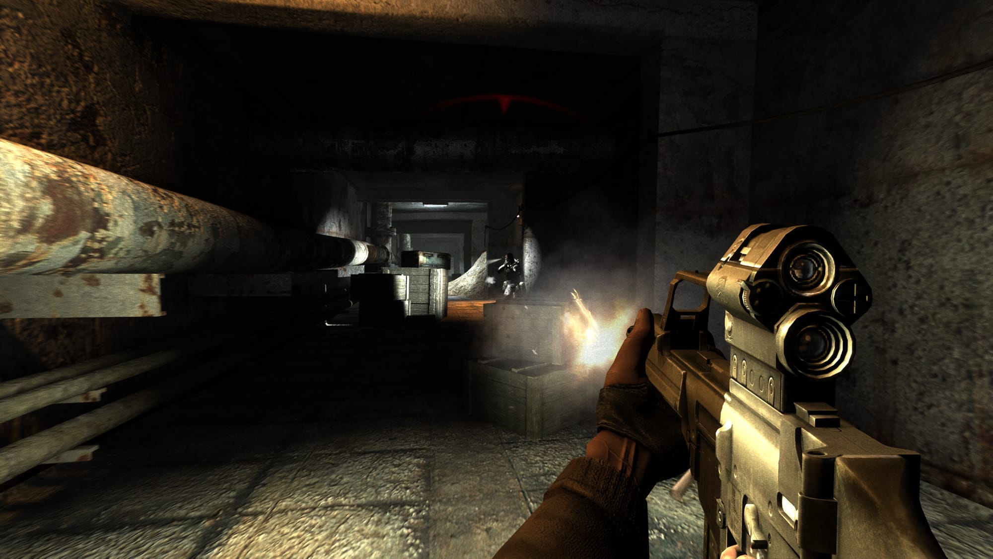 стрельба в подвале S.T.A.L.K.E.R.: Shadow of Chornobyl - Enhanced Edition