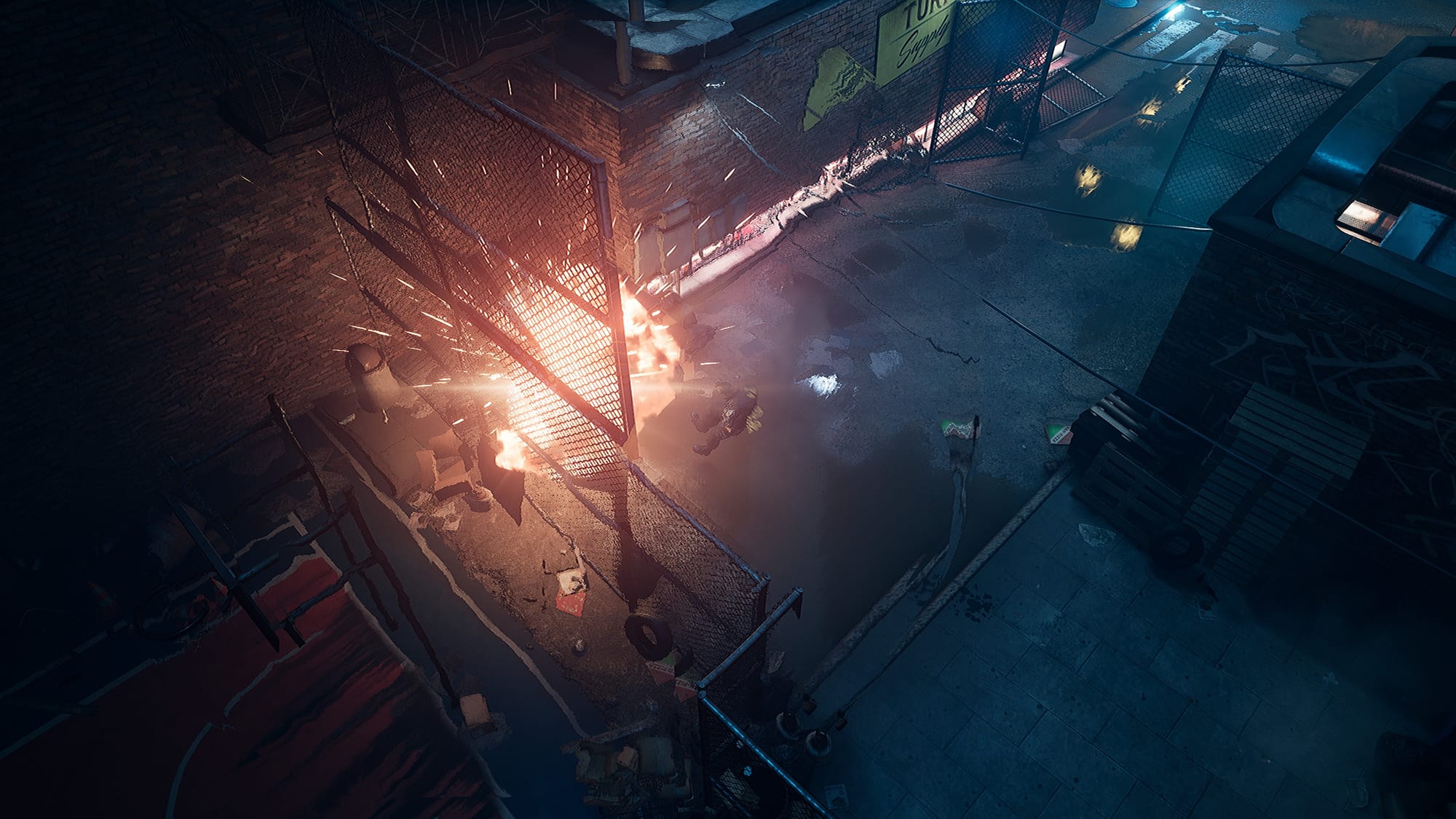 Темный переулок и эпичный взрыв Gamedec