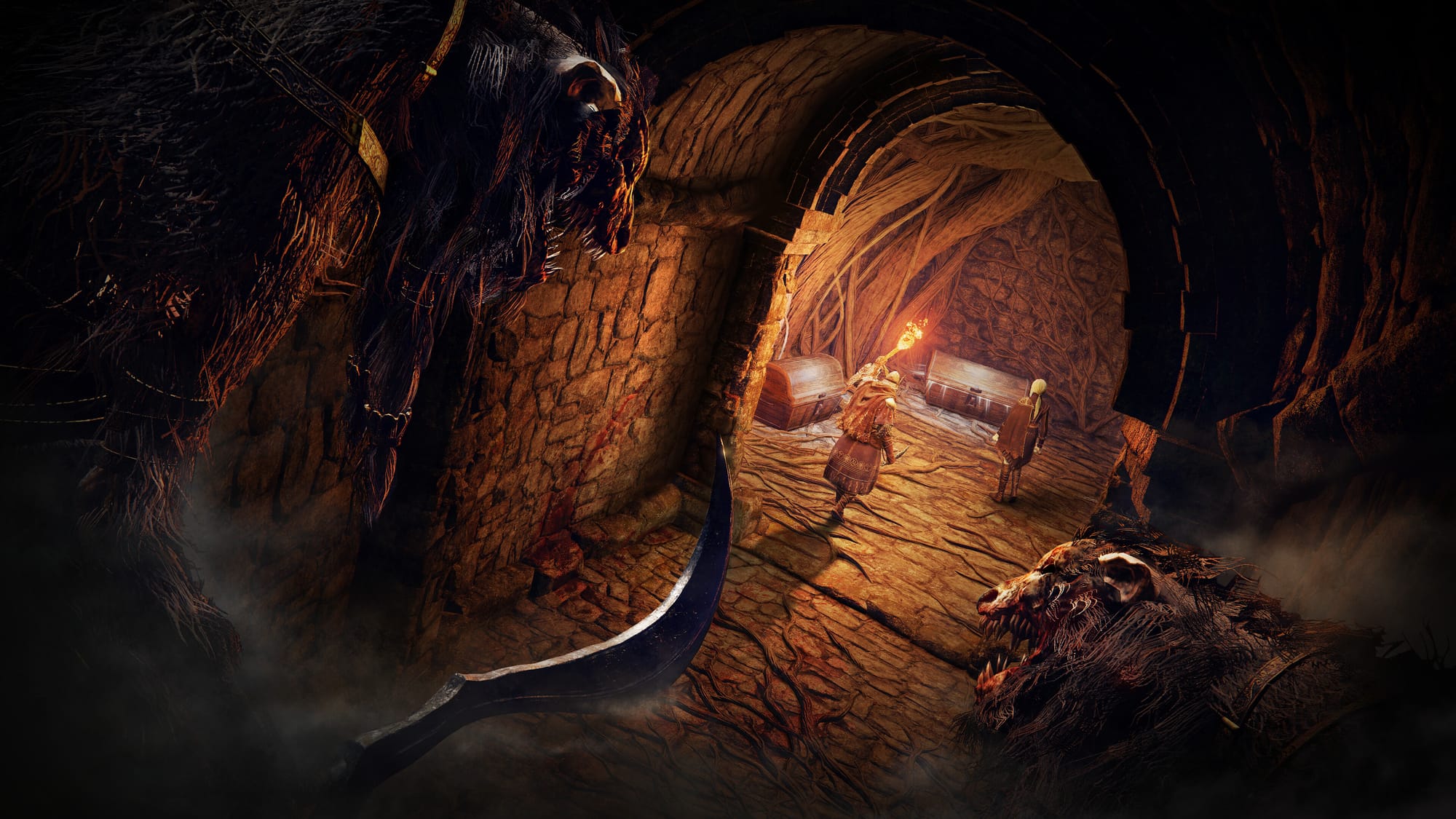 тоннель в мрачном замке Elden Ring Nightreign