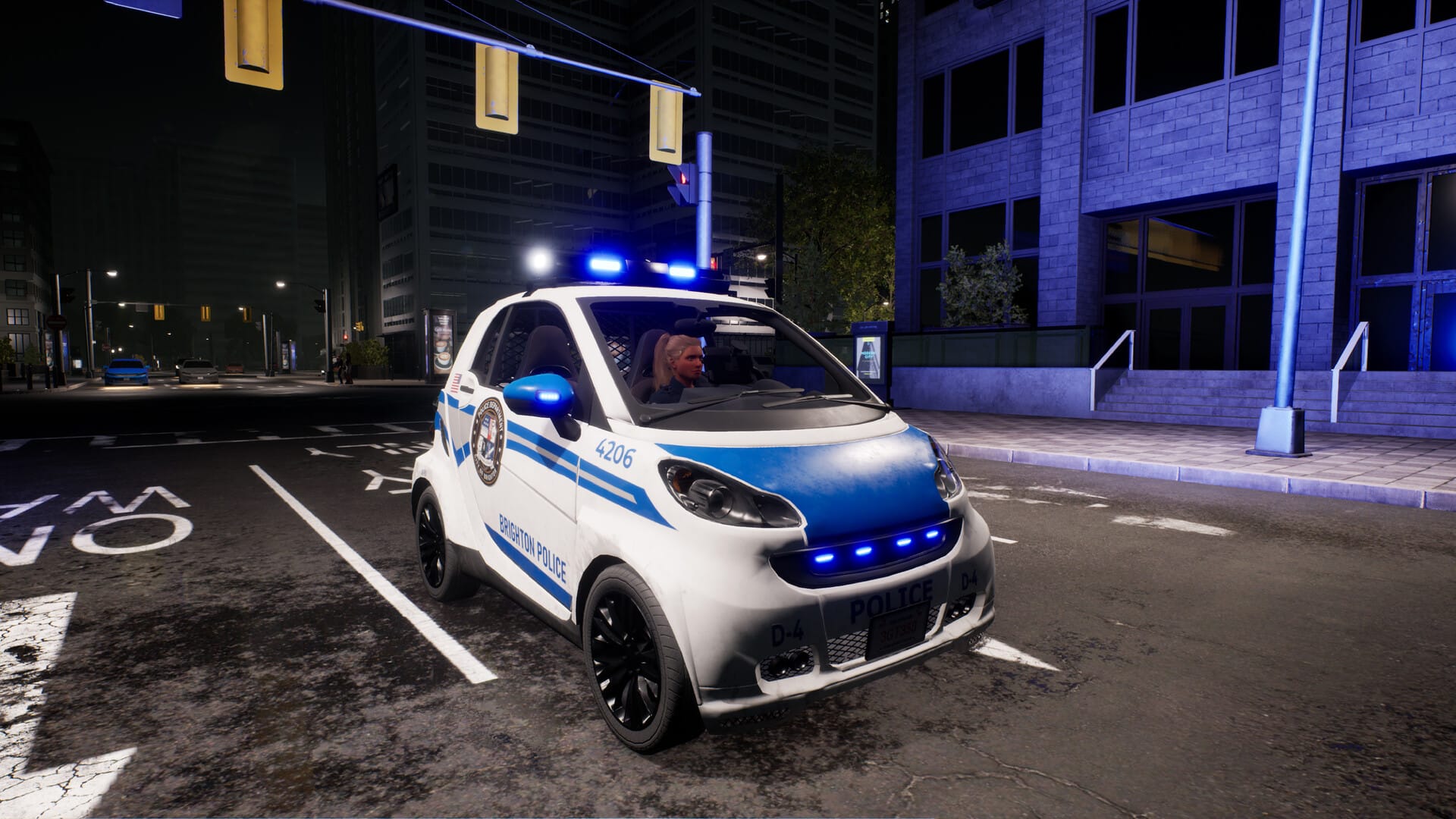 компактный полицейский автомобиль в Police Simulator: Patrol Officers
