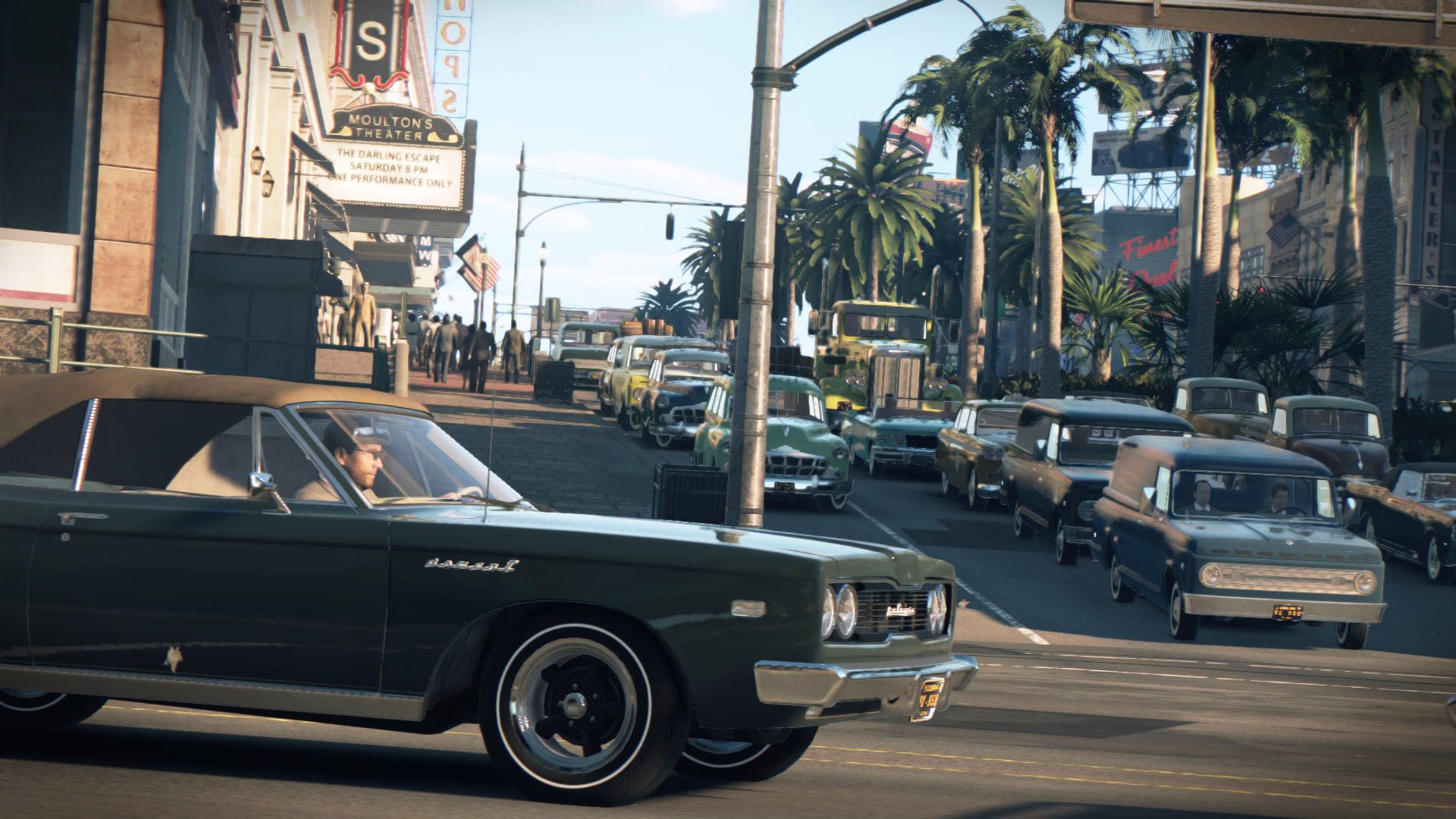 главный герой выезжает на очередную миссию Mafia 3: Definitive Edition