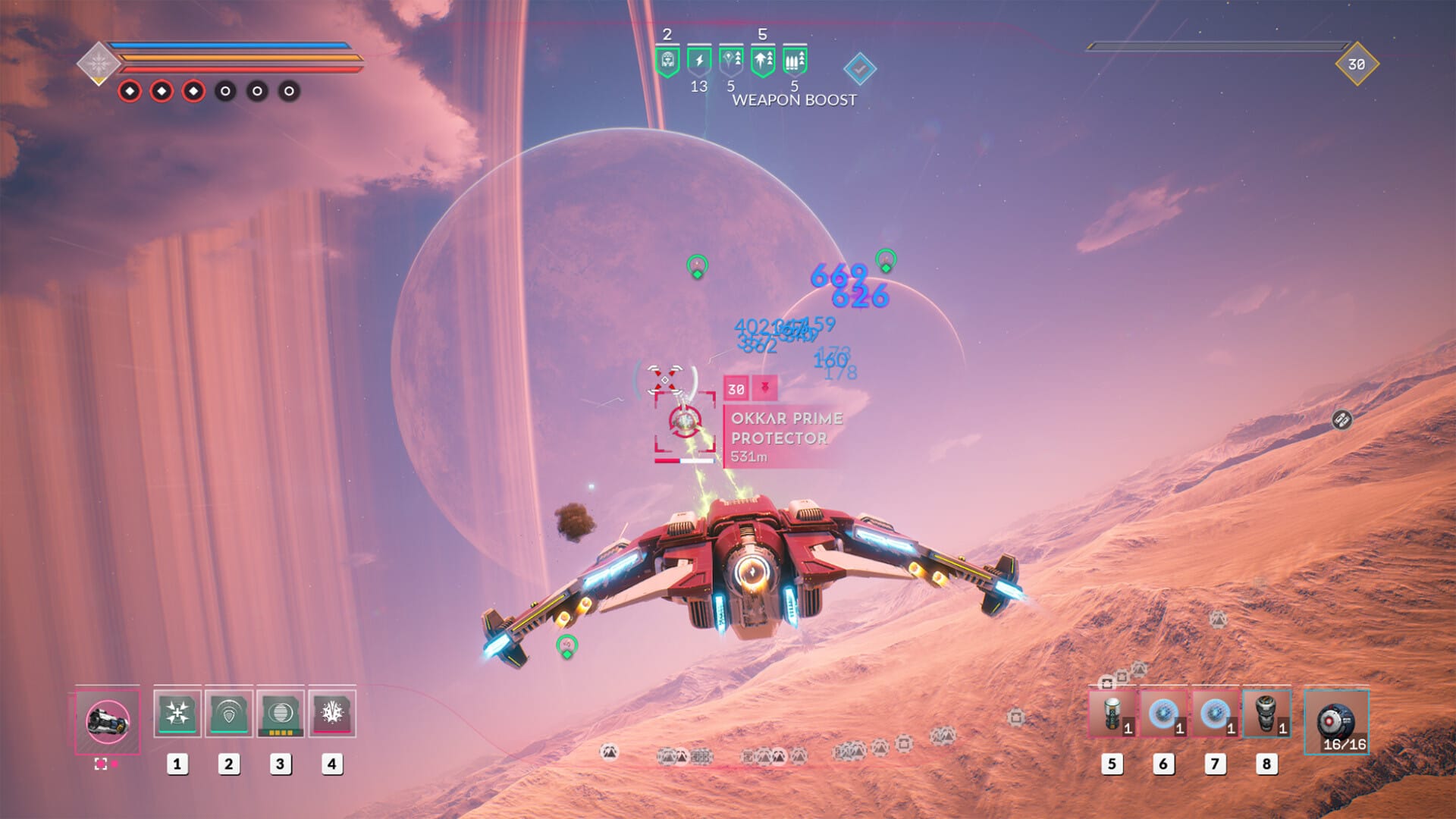 видит цель и атакует Everspace 2