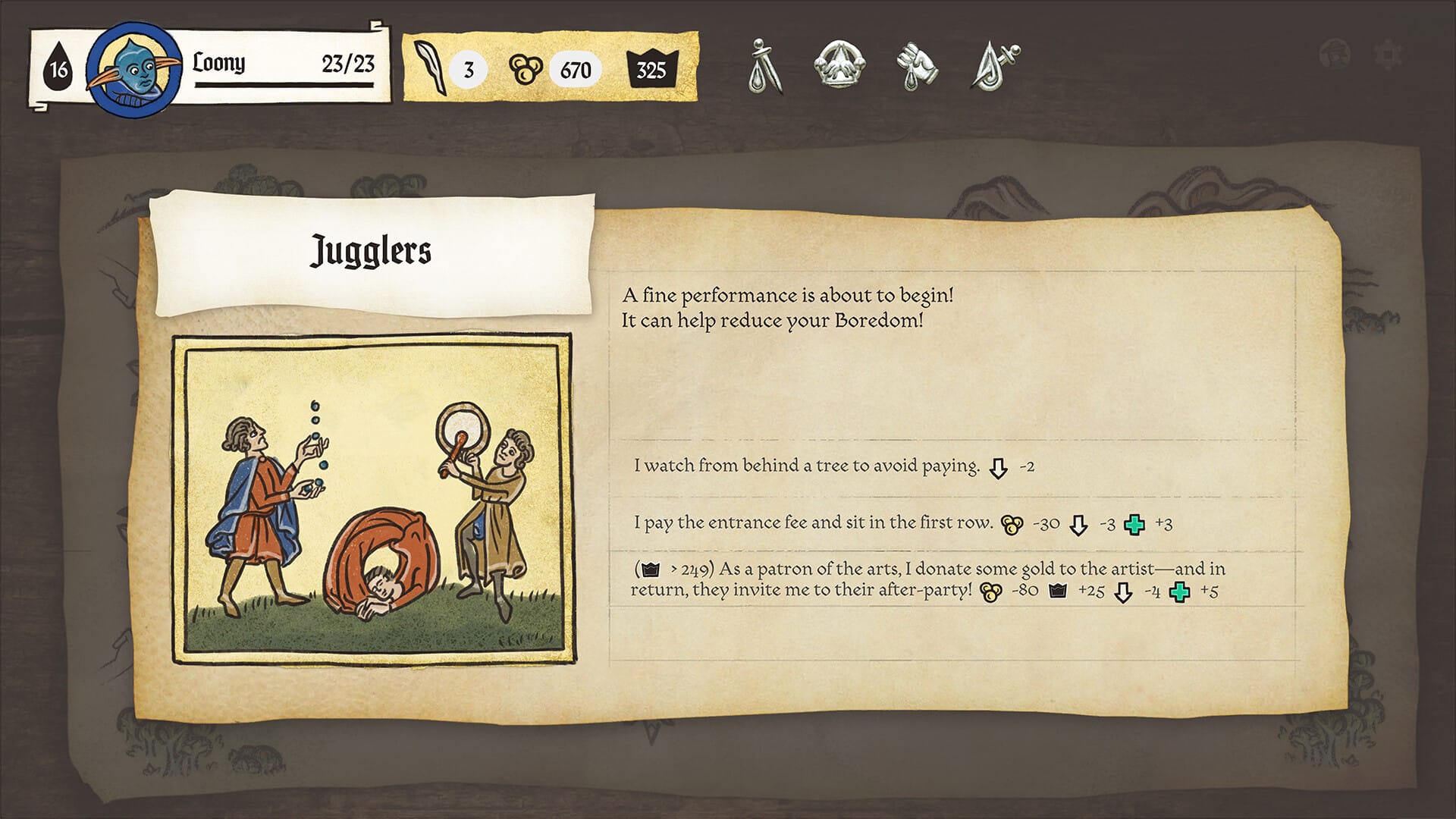 жонглеры весело развлекаются в Inkulinati