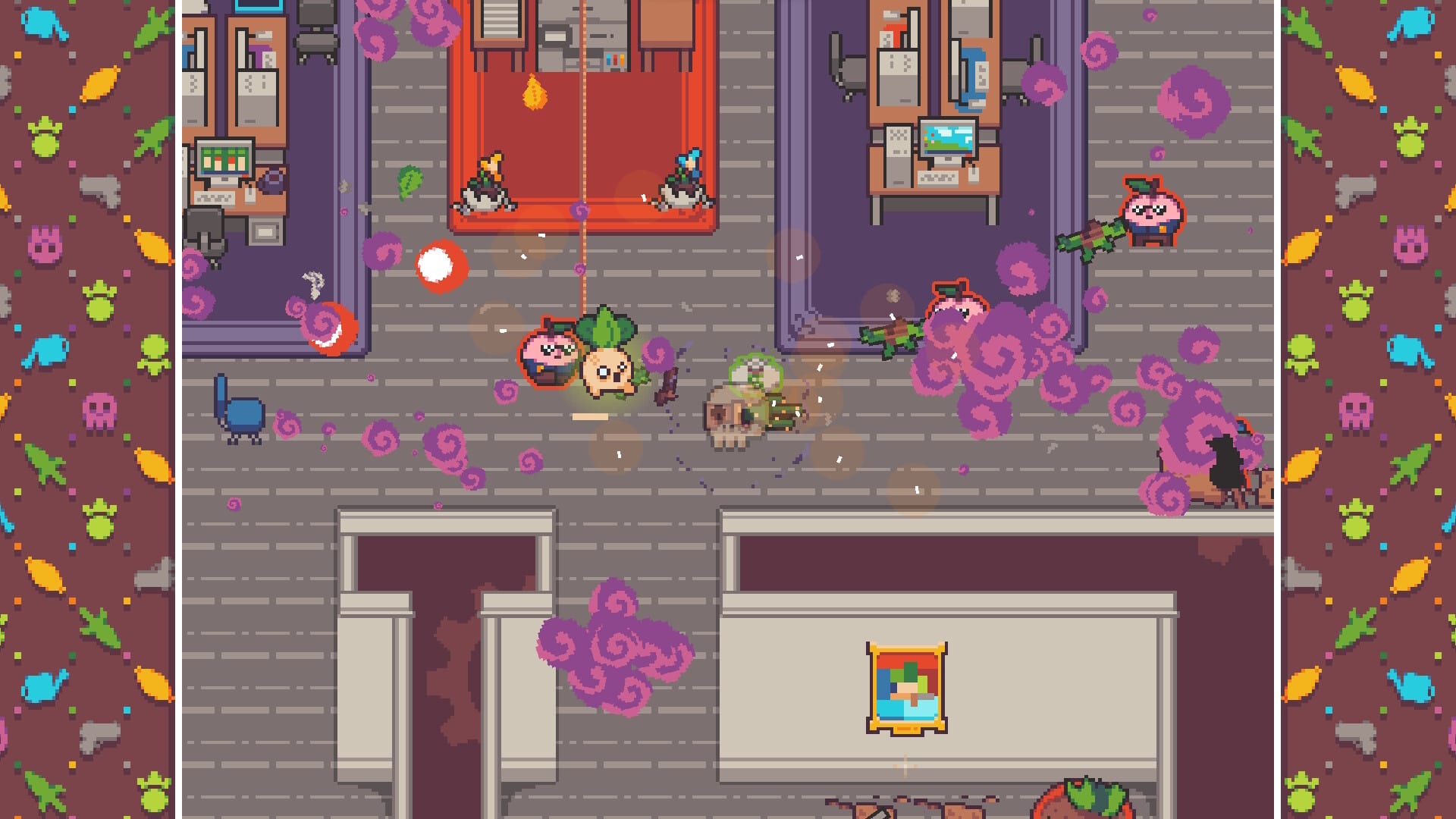 интерфейс Turnip Boy Robs a Bank