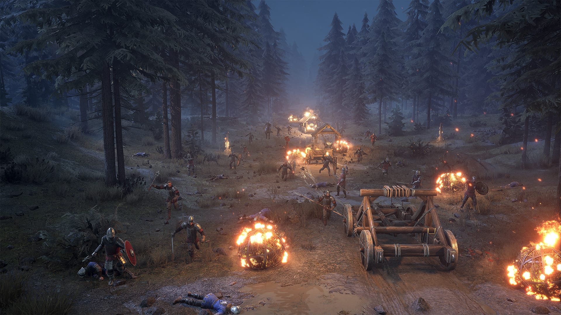 огненные катапульты в Chivalry 2