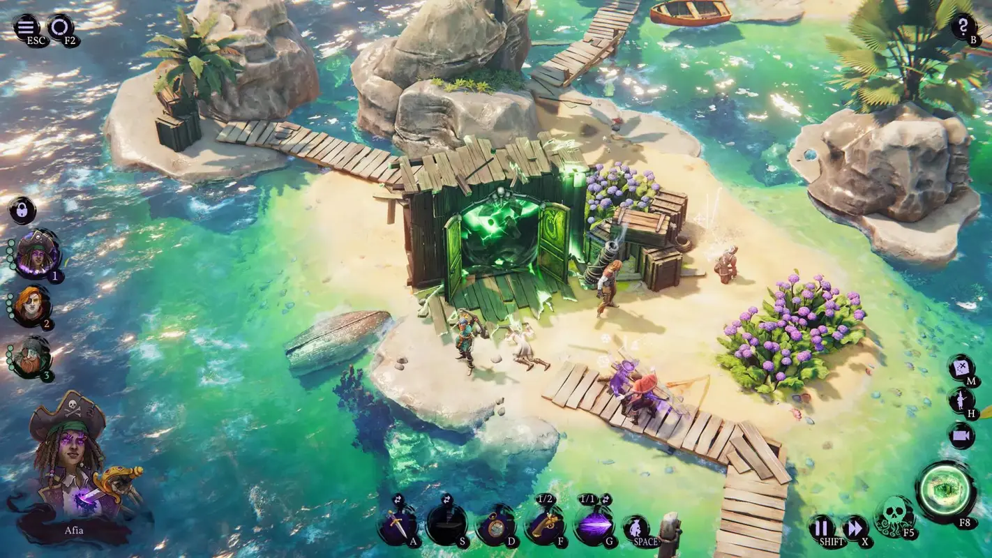 пиратский бой на острове Shadow Gambit: The Cursed Crew