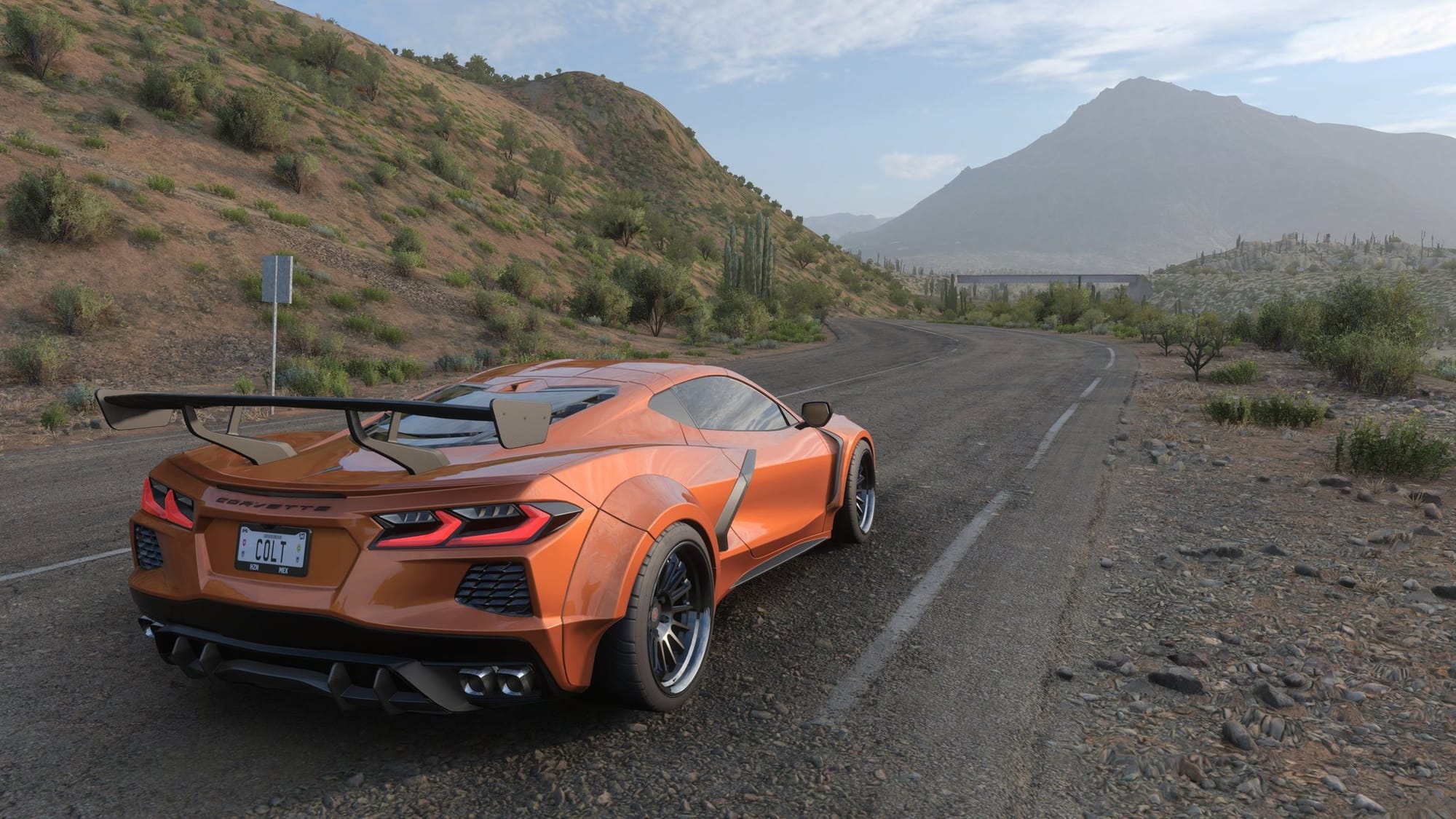 спорткар на горной дороге в Forza Horizon 5