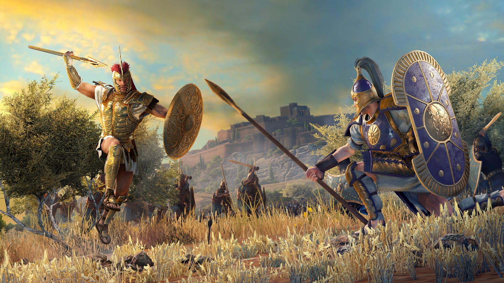 Средневековое сражение в A Total War Saga: TROY