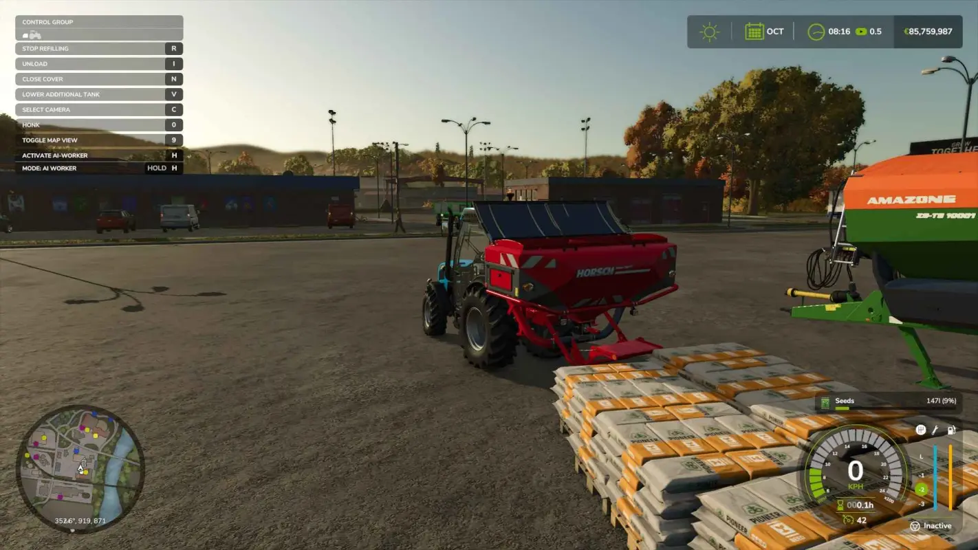 сеялка в Farming Simulator 25