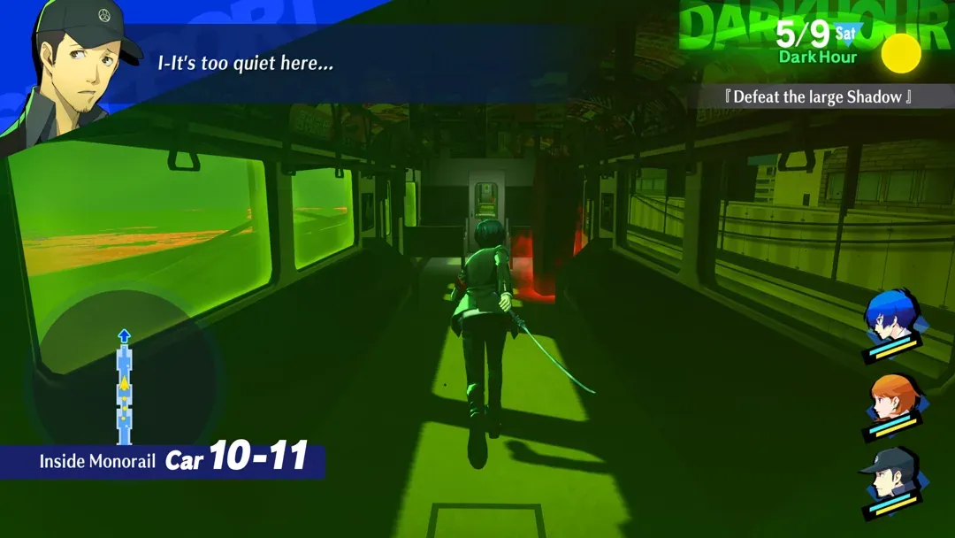 герой бежит с мечом в Persona 3 Reload