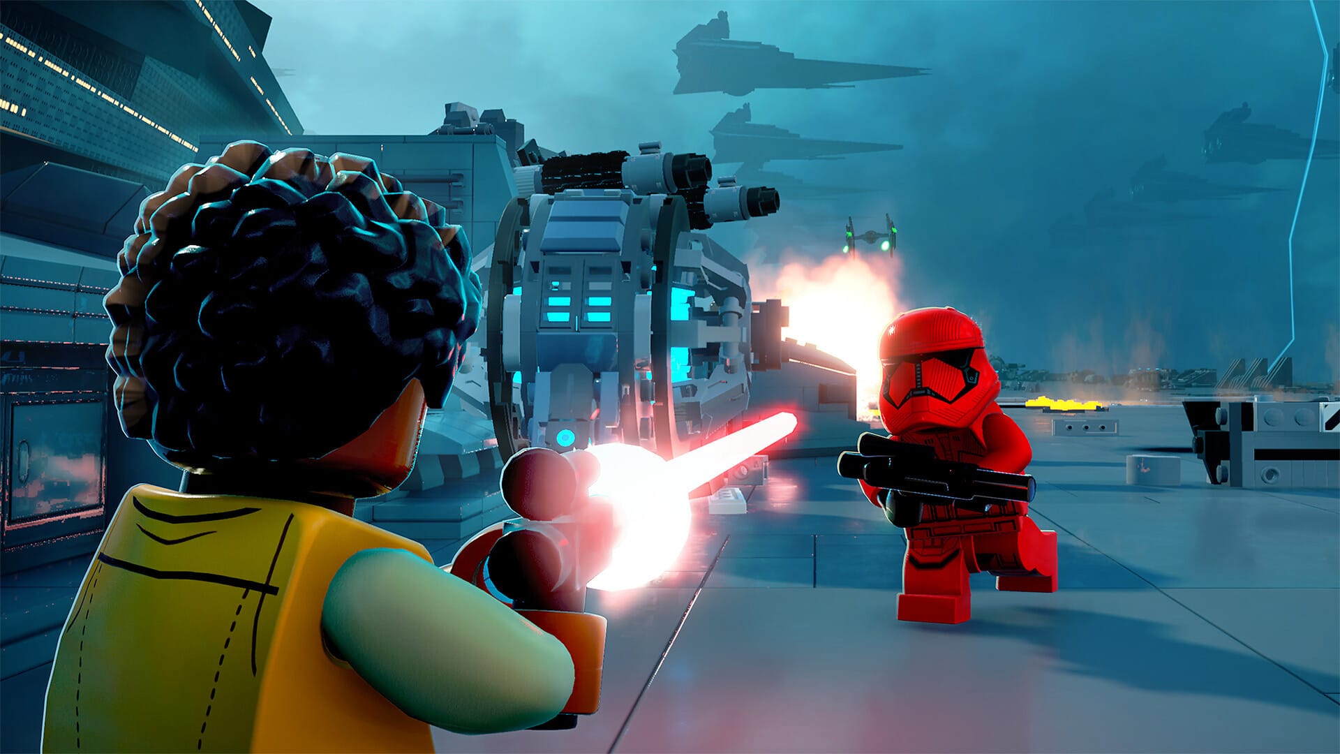 красивое сражение в LEGO Star Wars: The Skywalker Saga