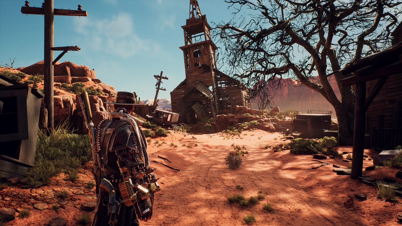 Джесси полон оружия до зубов в Evil West