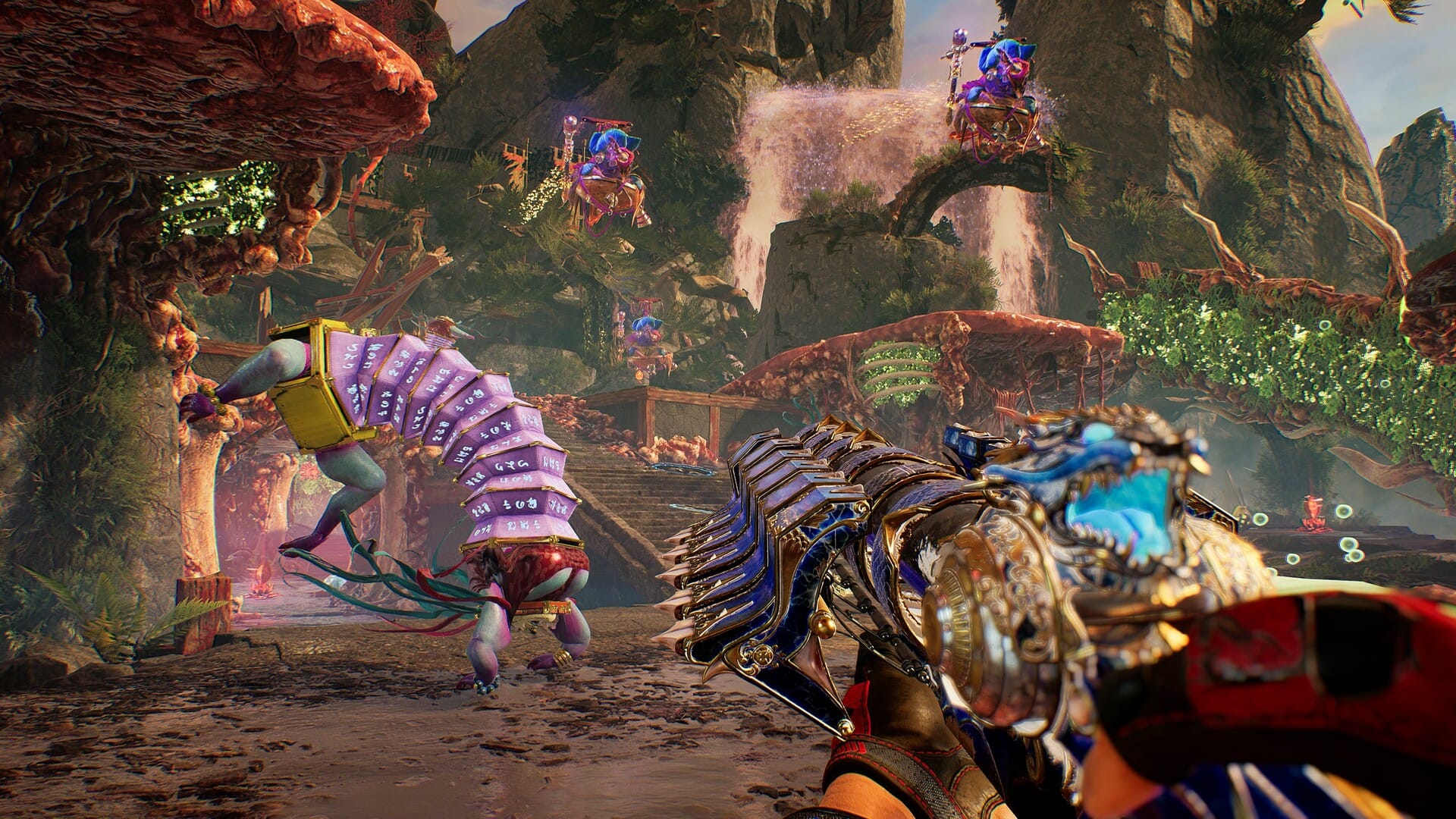страшная гусеница-гармошка на прицеле Shadow Warrior 3