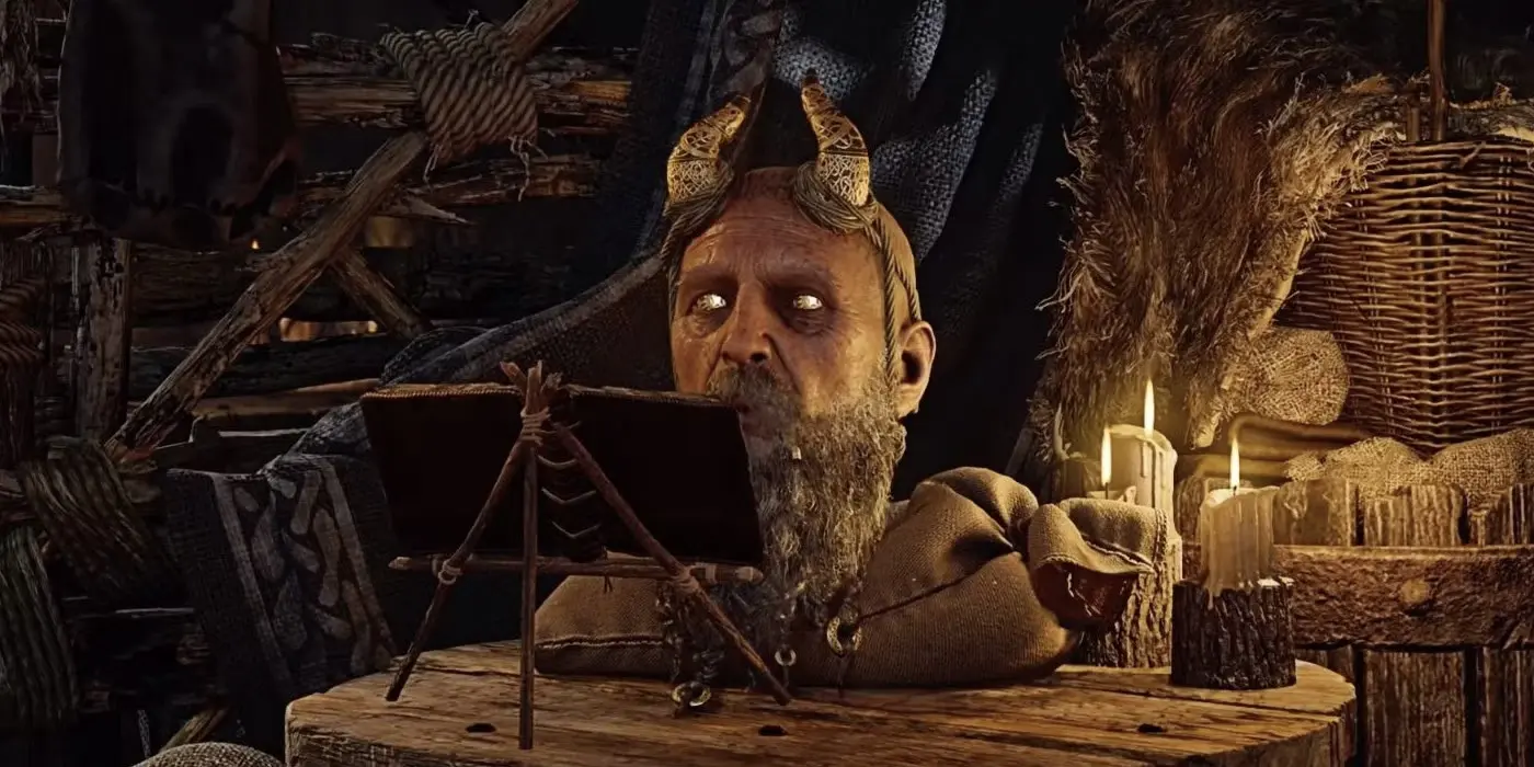 Мимир в God of War: Ragnarok