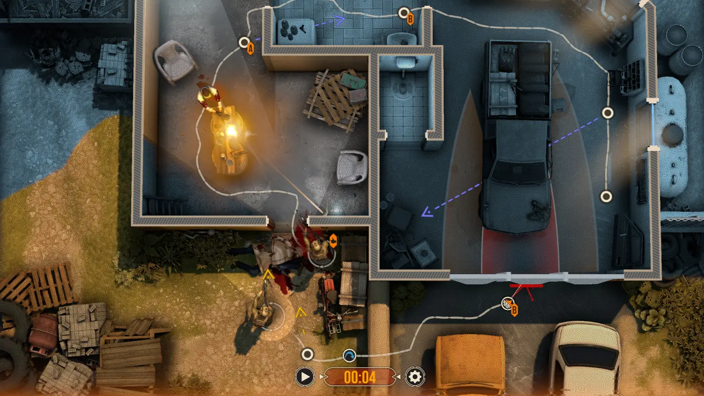 кнопка замедленной съемки в Door Kickers 2: Task Force North